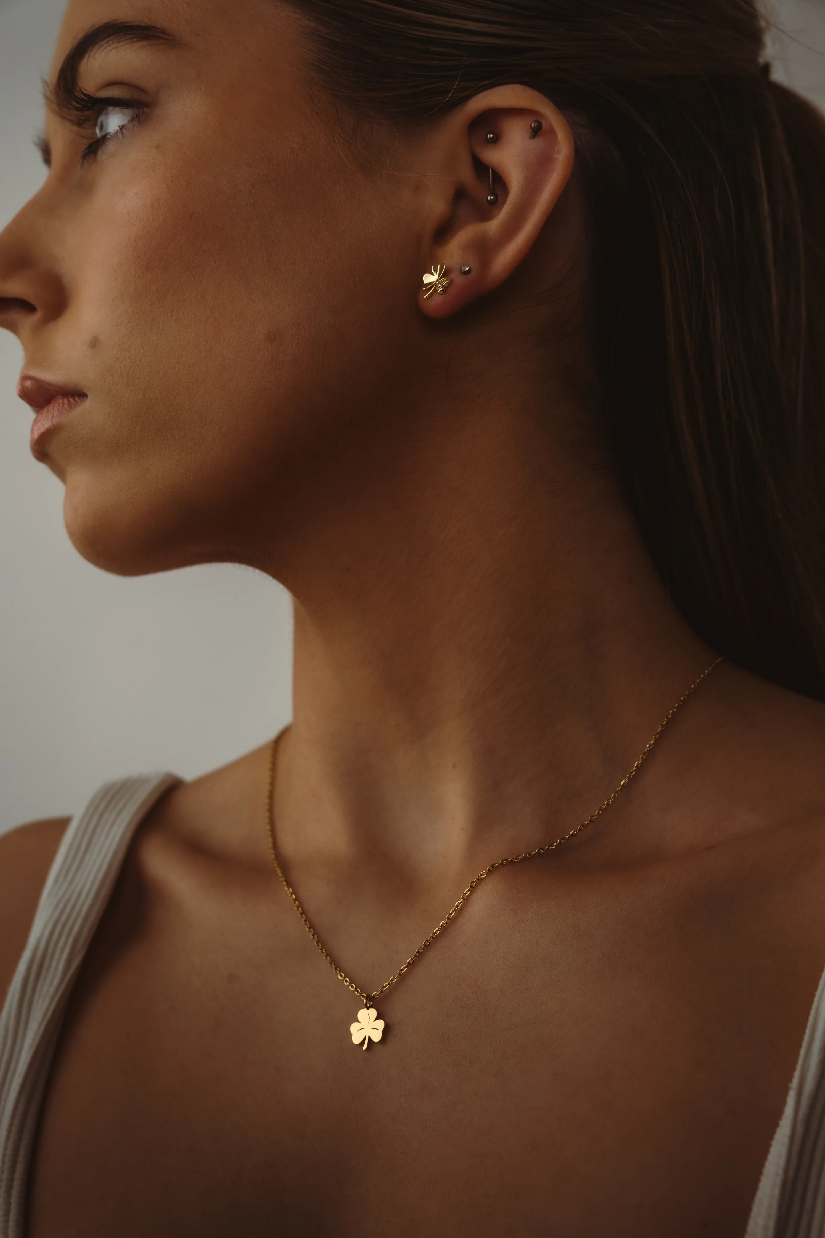Fíor Jewellery Shamrock Pendant Necklace
