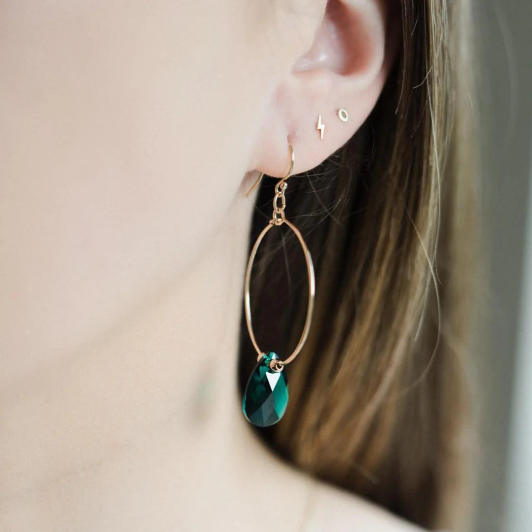 MoMuse Small Teardrop Hoops