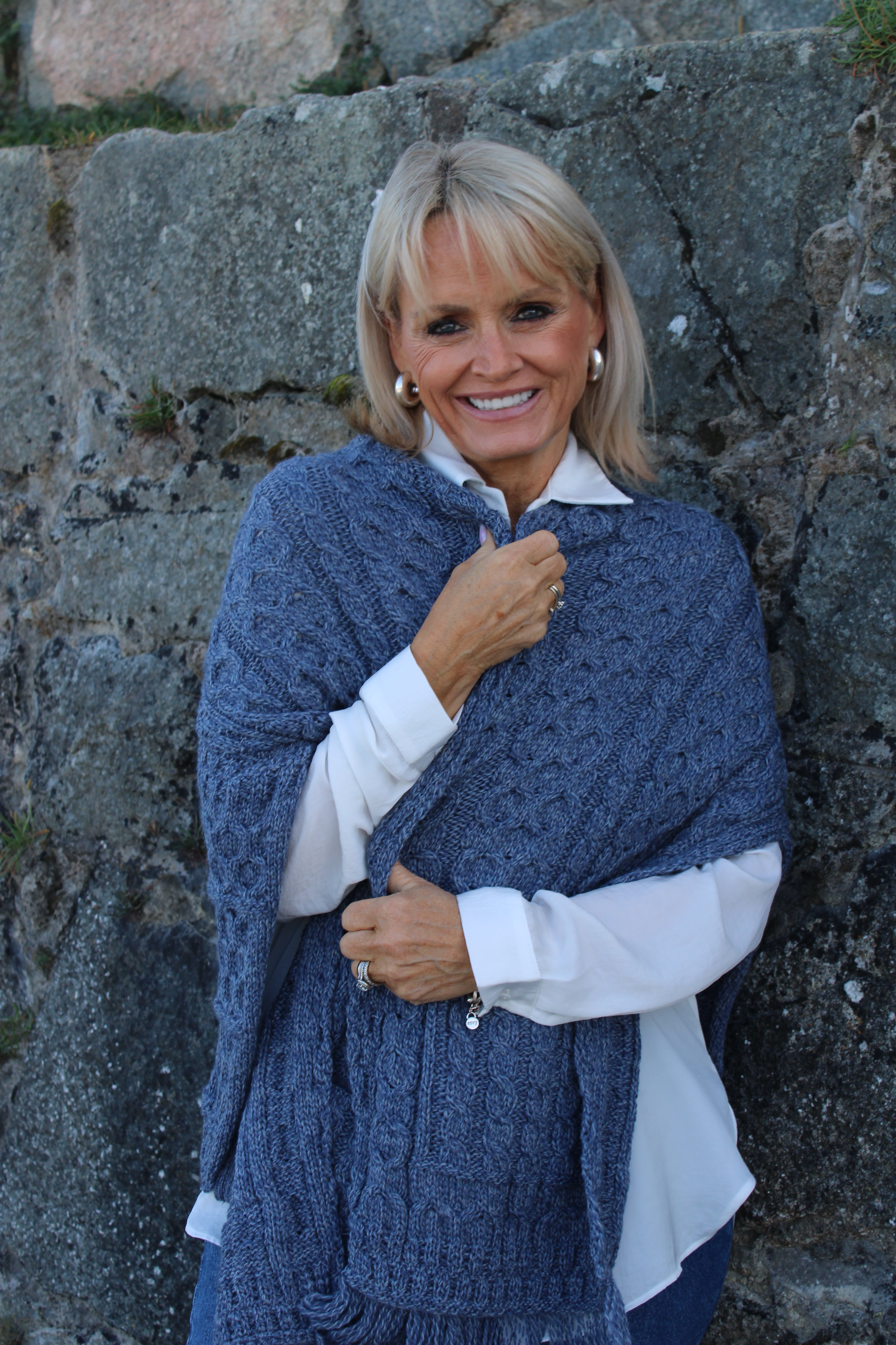 Wrap with pockets , Denim