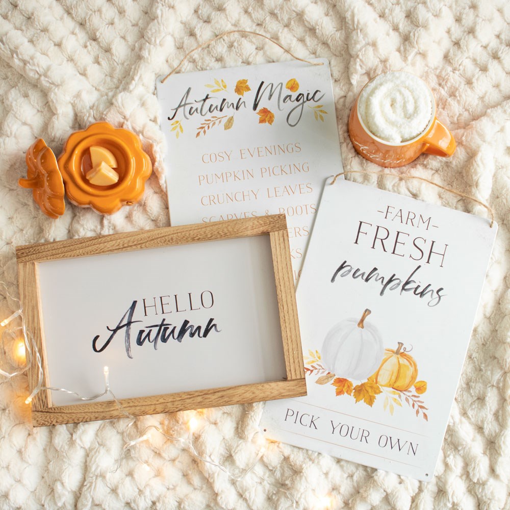 Autumn Magic Metal Sign