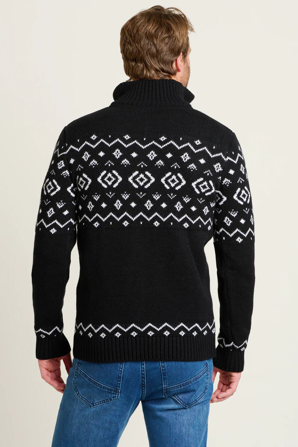 Brakeburn Fairisle Quarter Zip