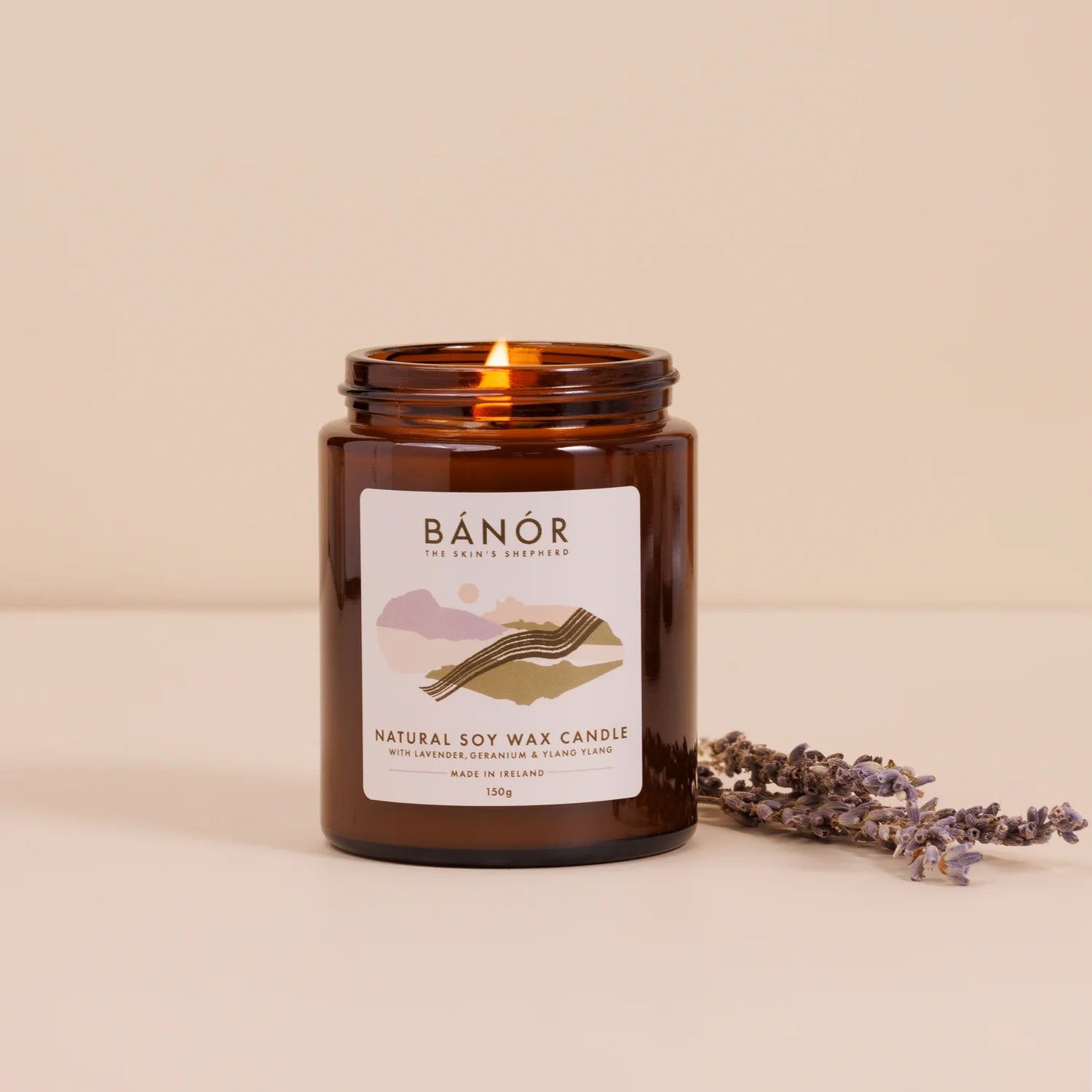 Bánór Natural Soy Wax Candle