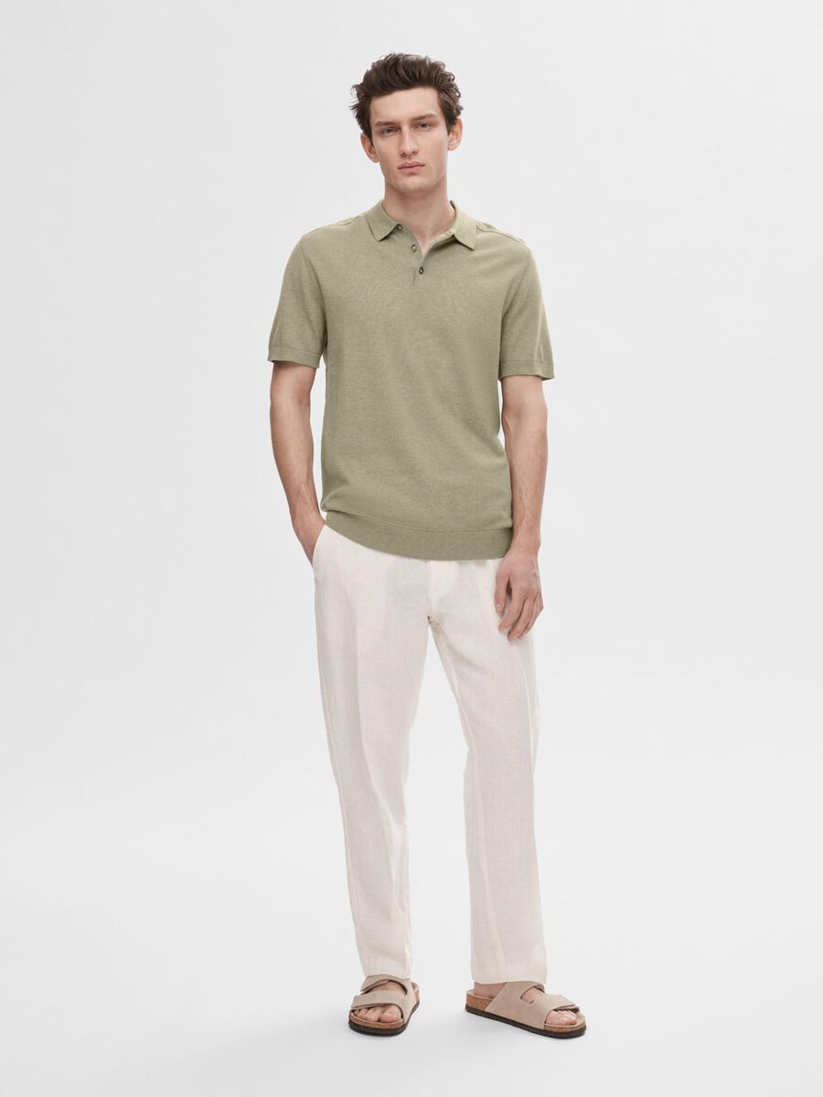Selected Homme | Berg S/S Polo Shirt | Vetiver