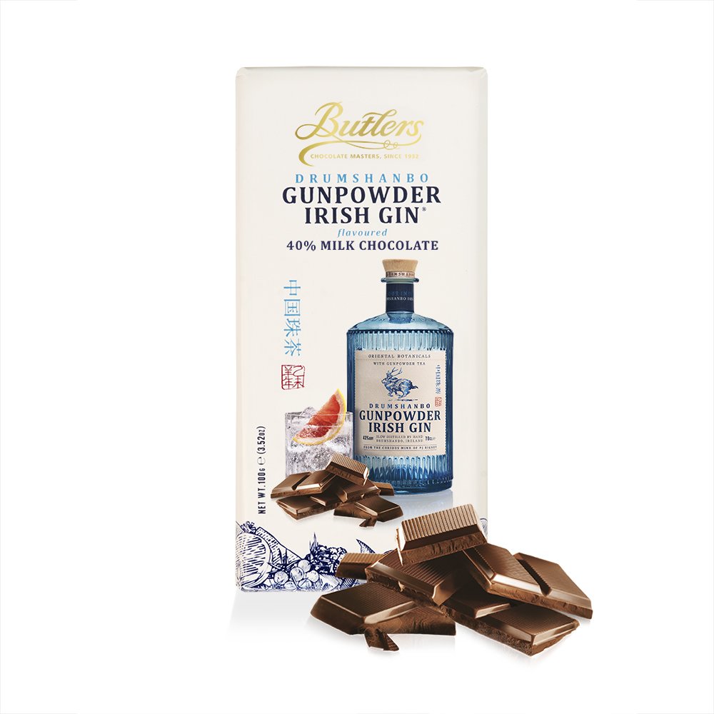 Butlers | Drumshanbo Gunpowder Irish Gin Flavoured Milk Chocolate Bar
