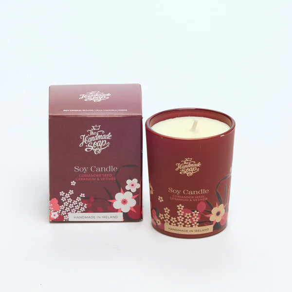 Scented Soy Candle , Coriander Seed, Geranium & Vetiver - Mini