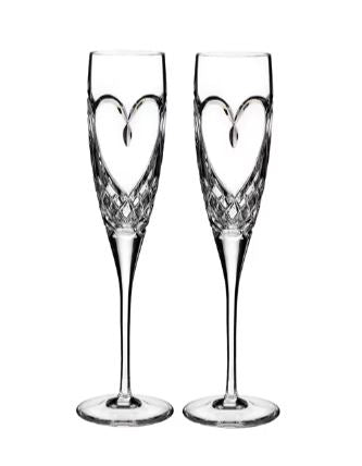 Waterford Crystal True Love Champagne Flutes