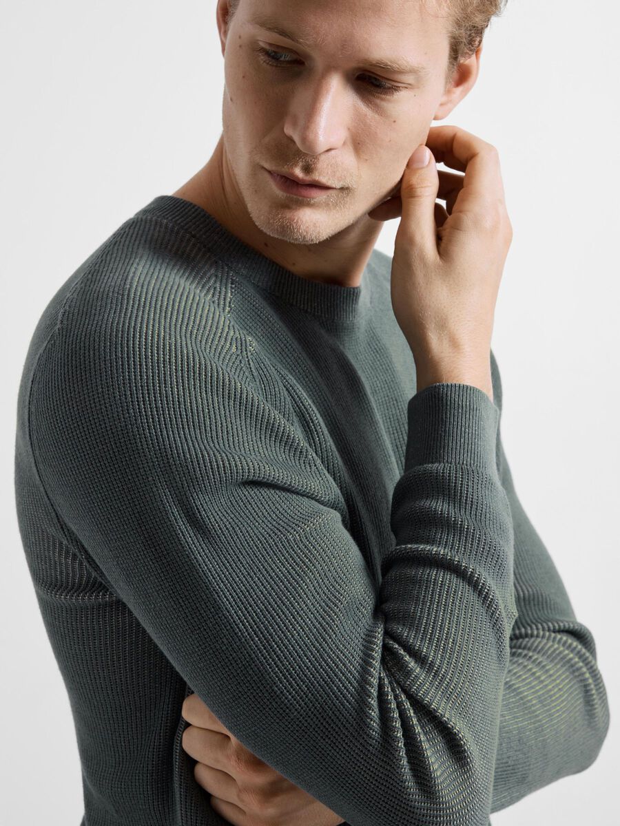 Selected Homme Own Knit Crew Jumper , Stormy