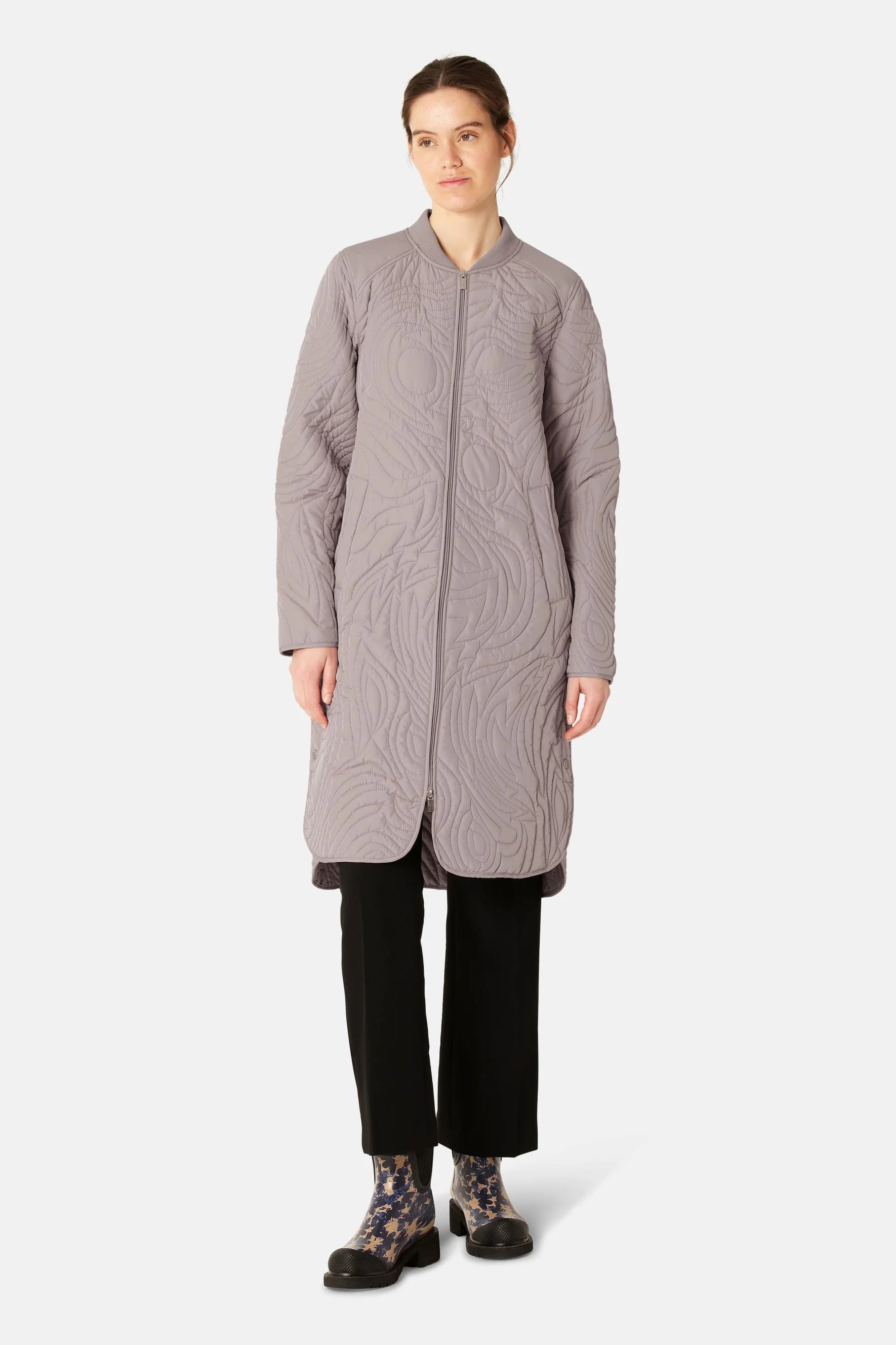Ilse Jacobsen Quilted Coat Ladies A-Shaped Jacket | Standun