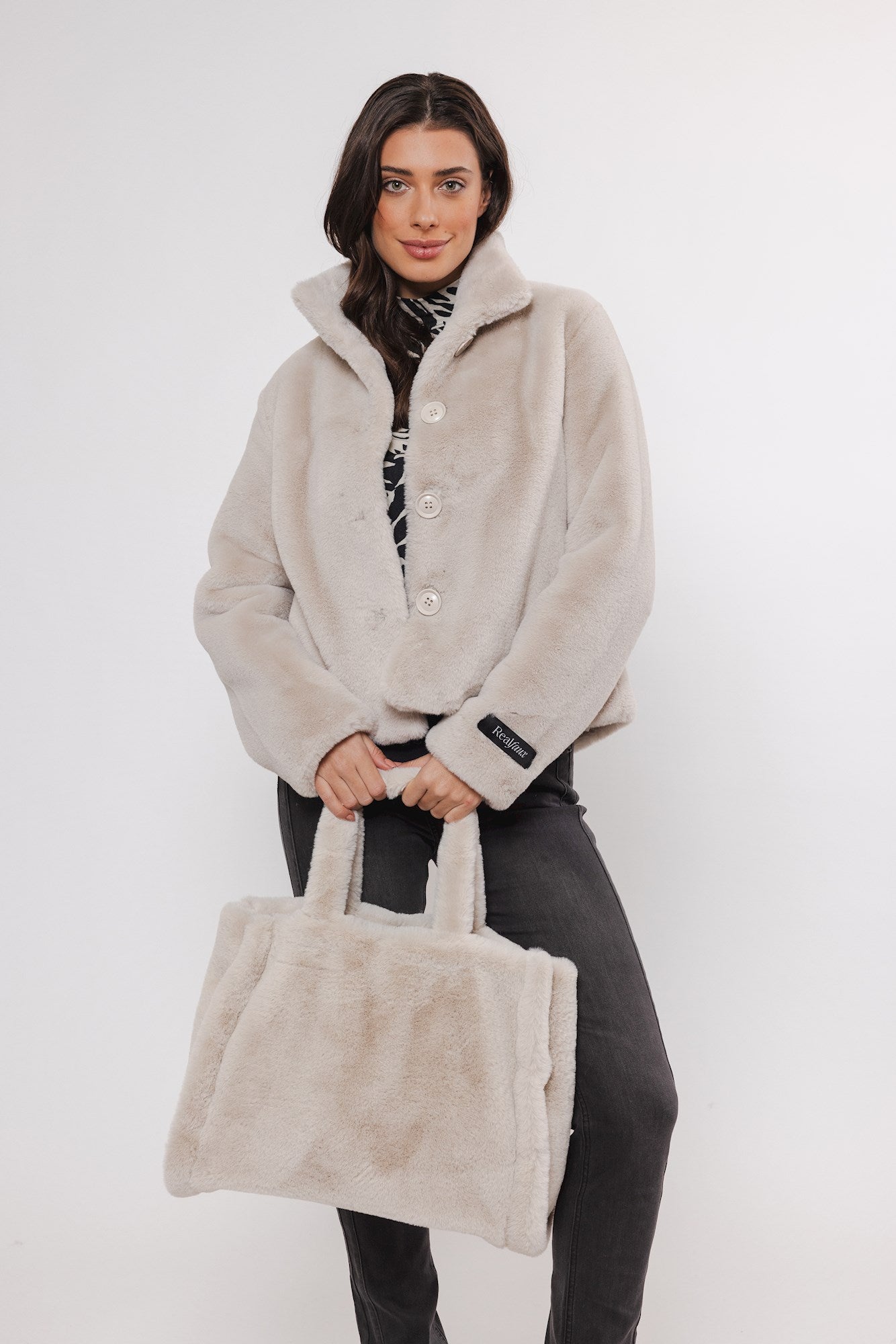 Rino & Pelle Faux Fur Shopper