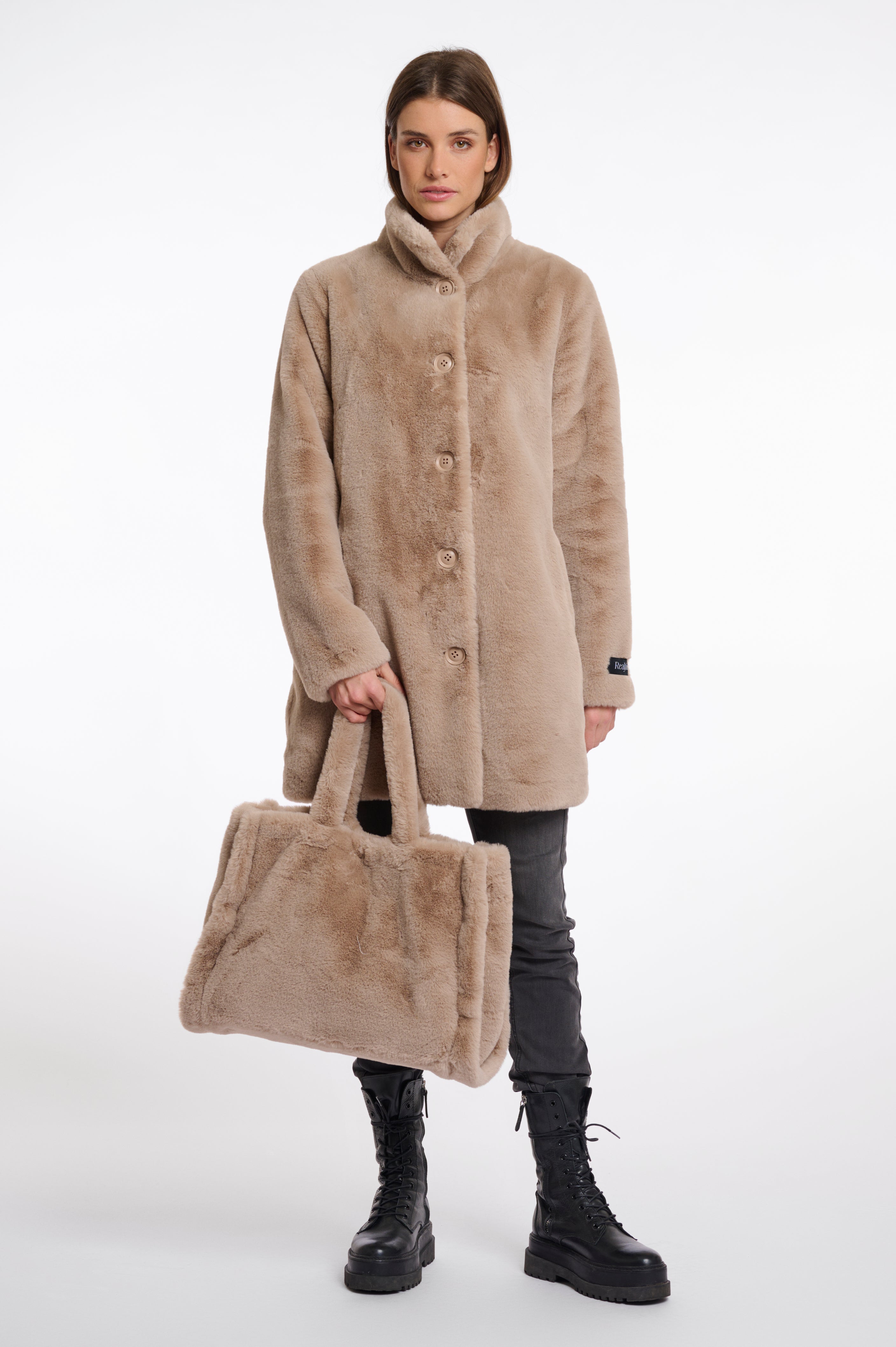 Rino & Pelle Daan Faux Fur Shopper