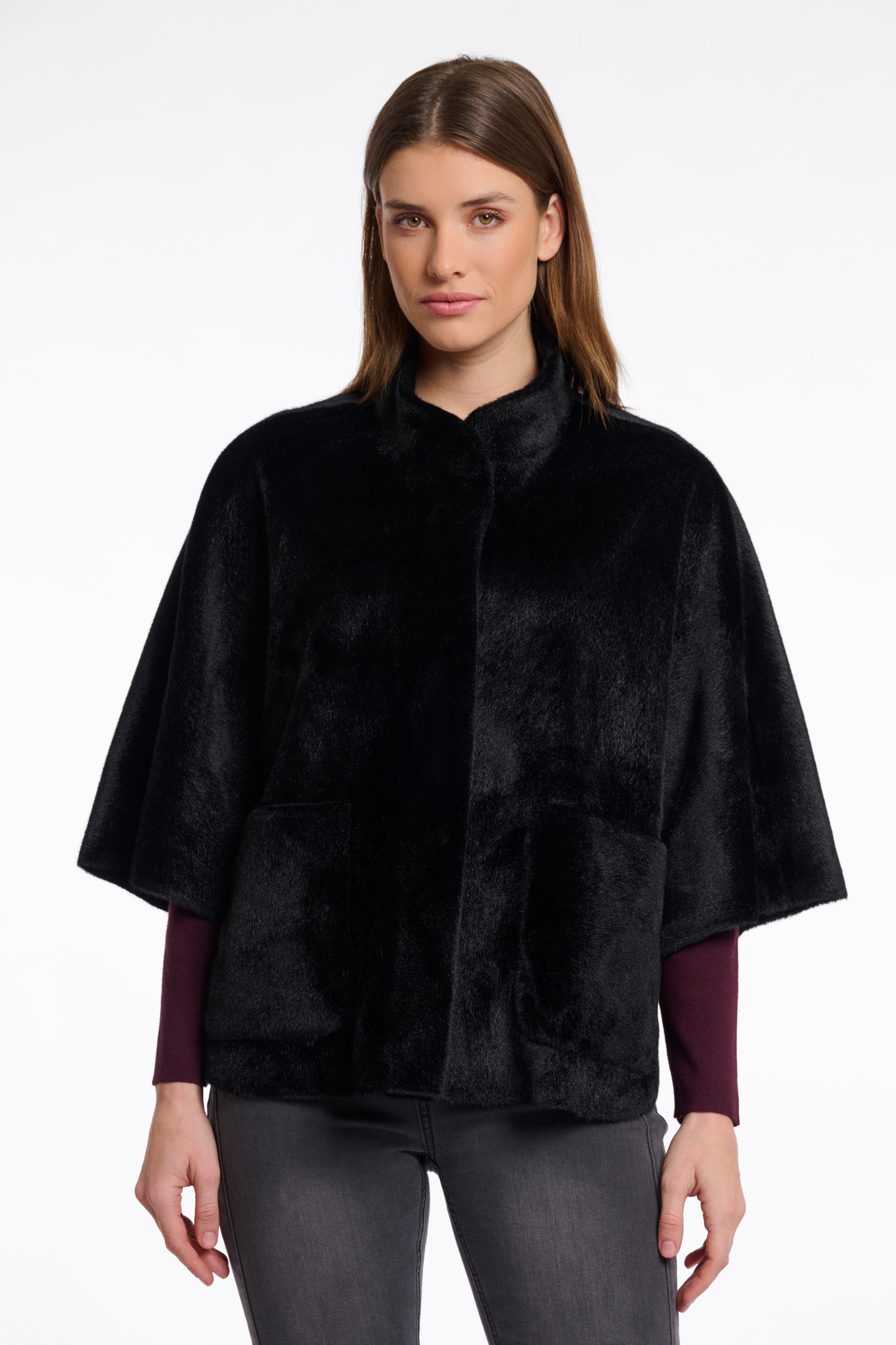 Rino & Pelle Dewi Faux Fur Cape