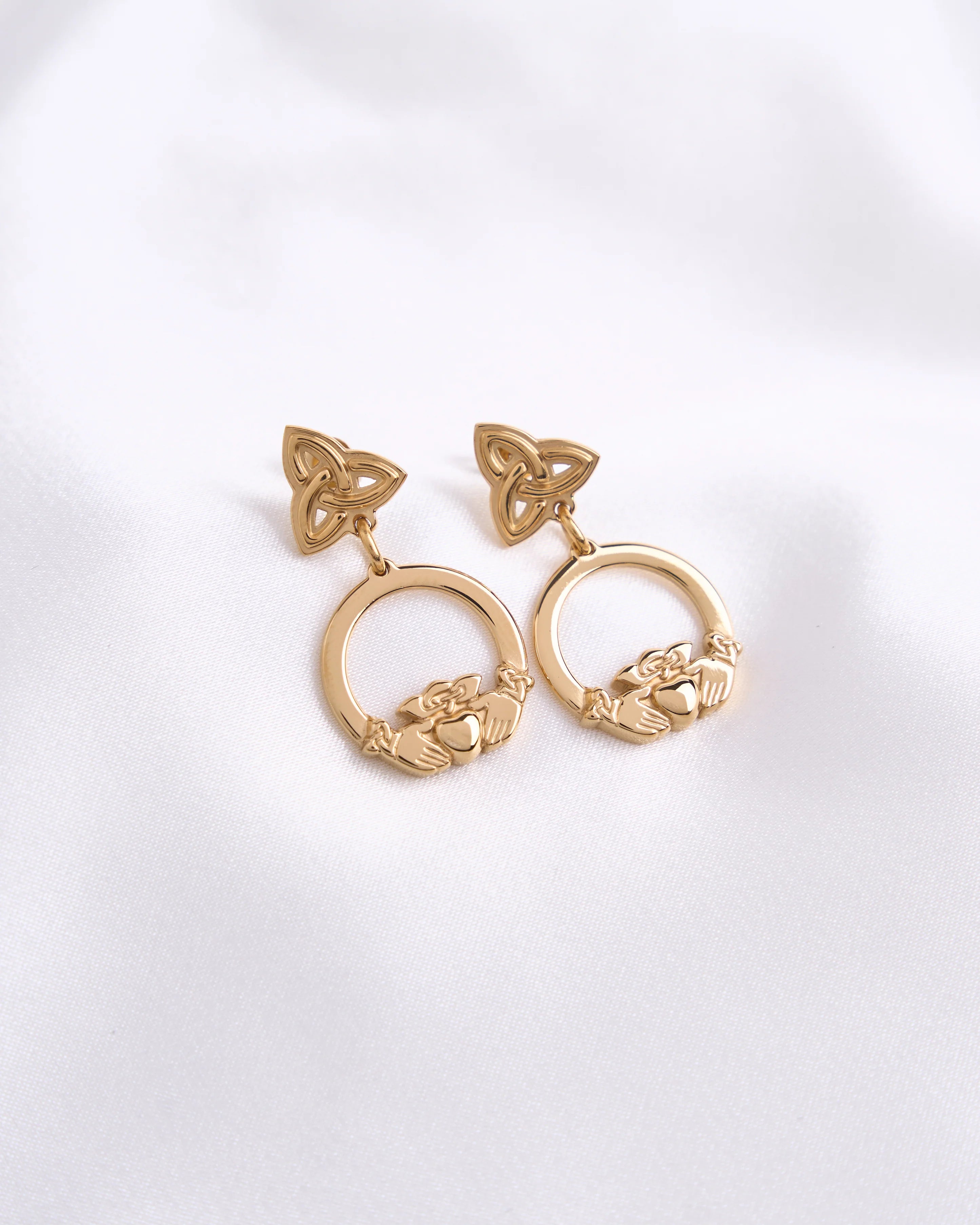 Fíor Jewellery Claddagh Knot Earrings