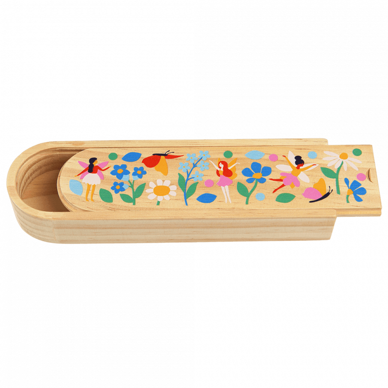 Rex London Fairies in the Garden Wooden Pencil Case