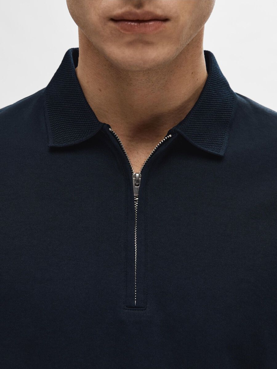 Selected Homme Fave Half Zip  , Sky Captain