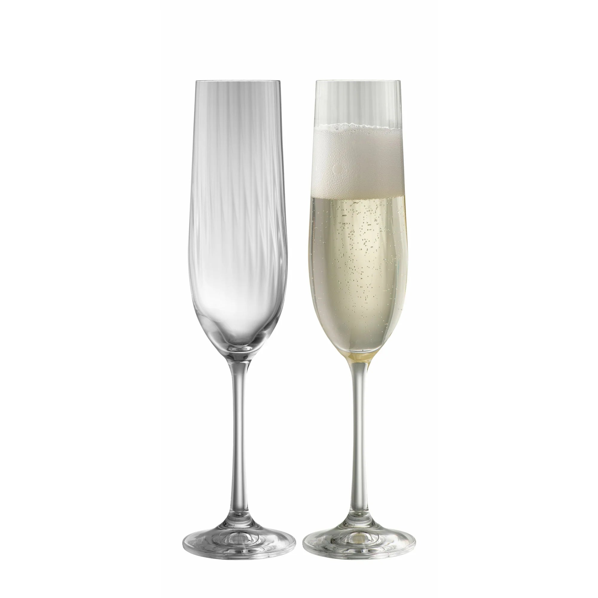 Galway Crystal Erne Flutes S/2