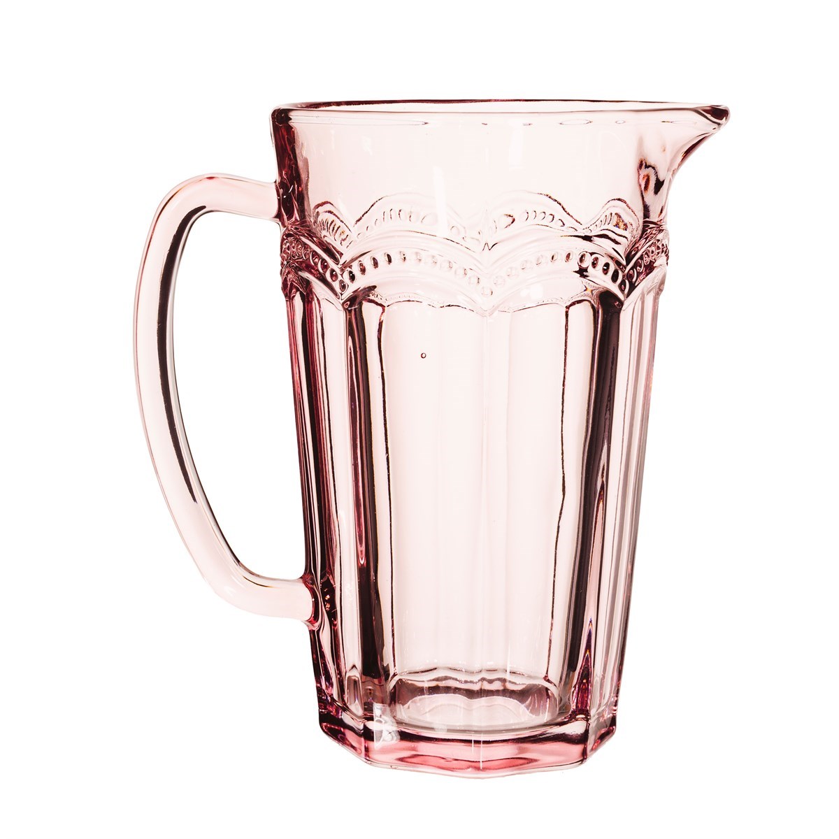 Sass and Belle | Clarisse Glass jug -Pink
