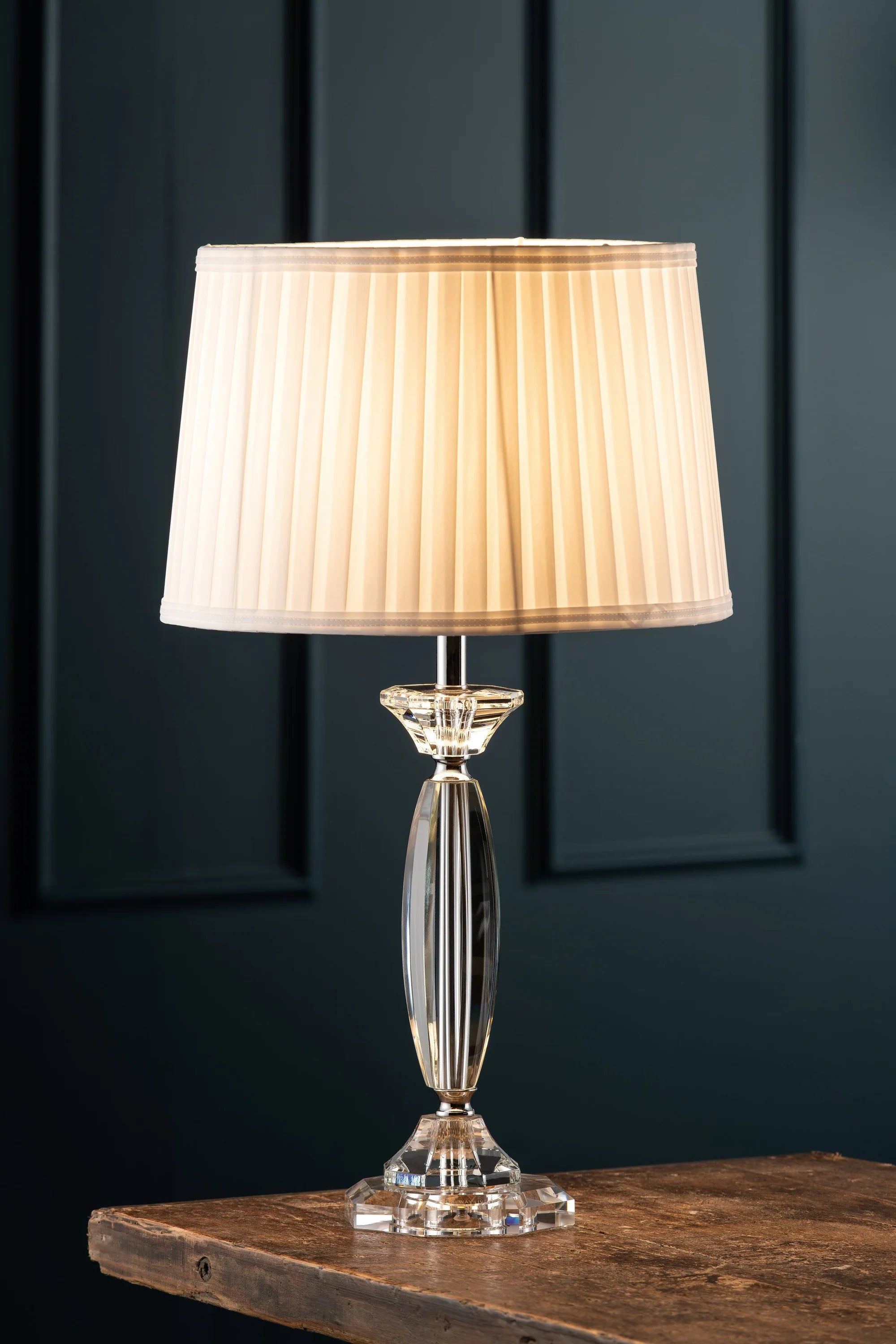 Galway Crystal Lyon Lamp/Shade - L
