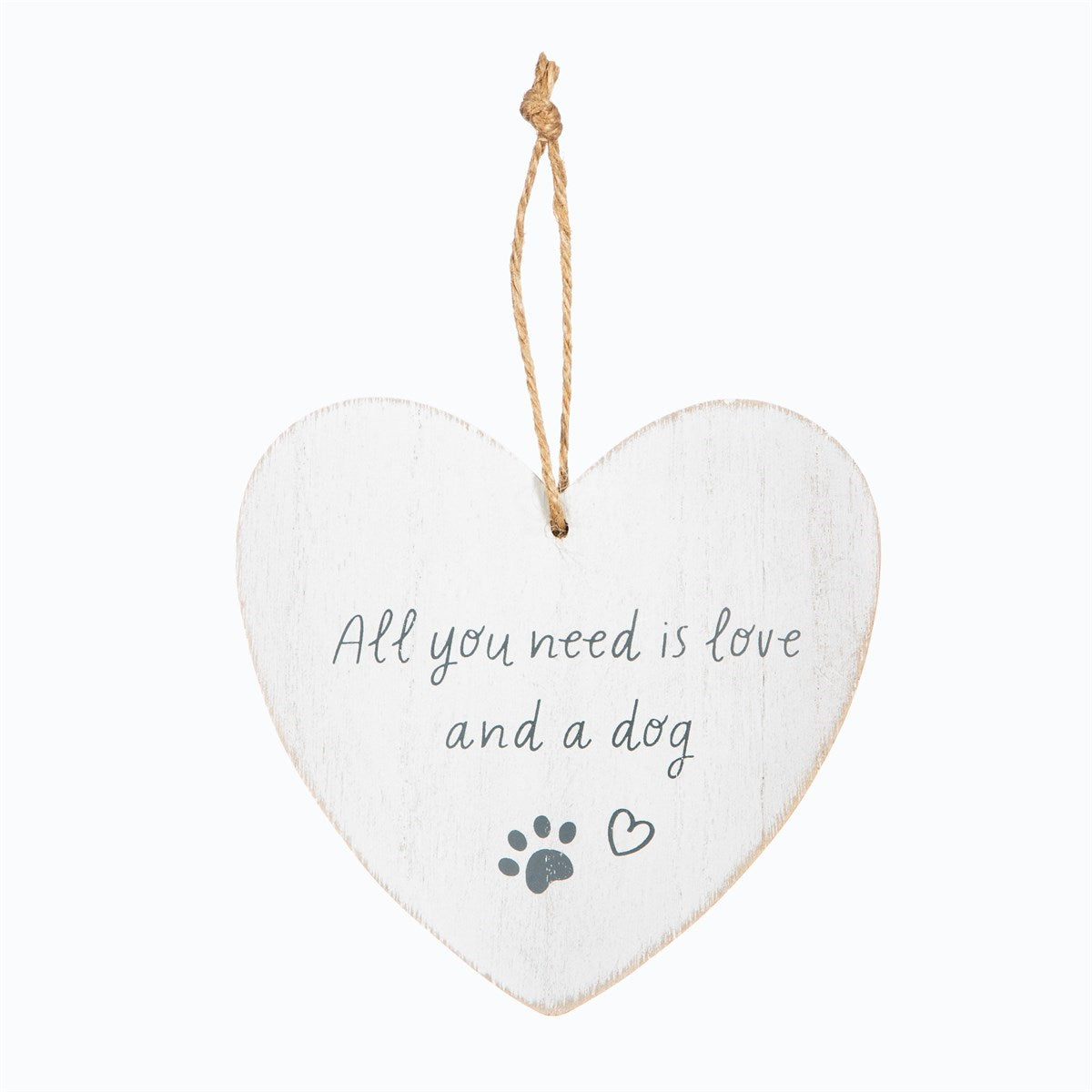 Sass & Belle | All You Need Is Love And A Dog Heart Plaque