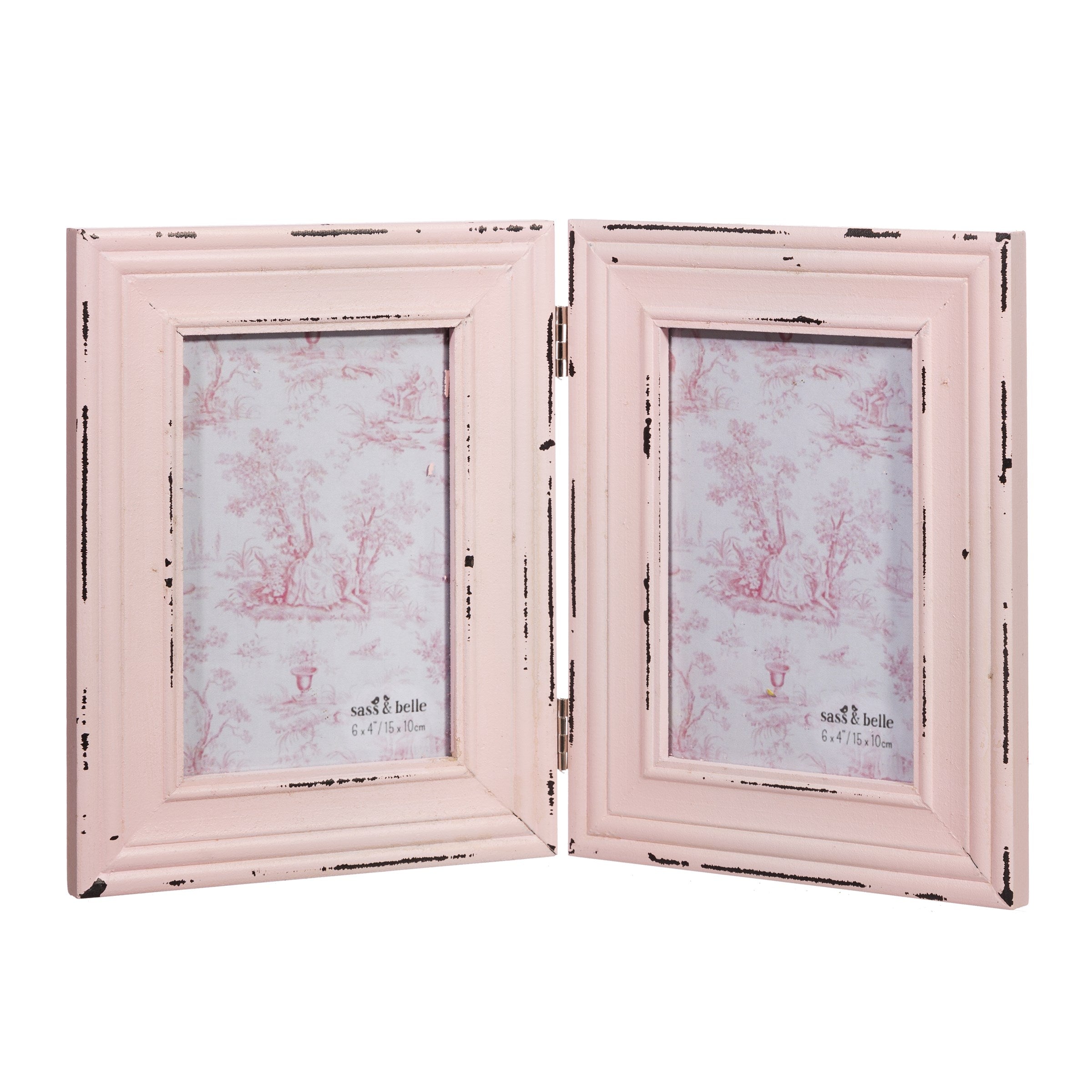 Sass & Belle | Delilah Double Photo Frame Pink