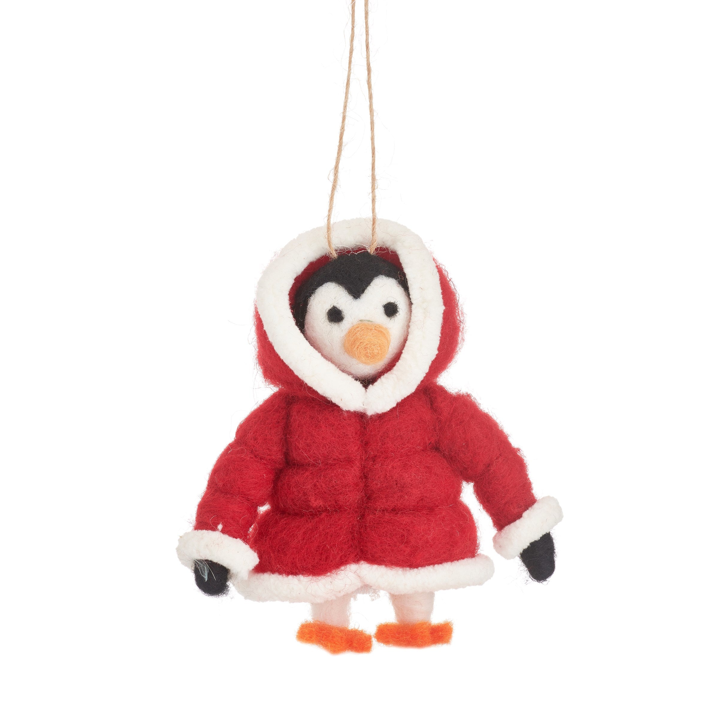 Sass & Belle | Penguin In Puffer Jacket Felt Decoration