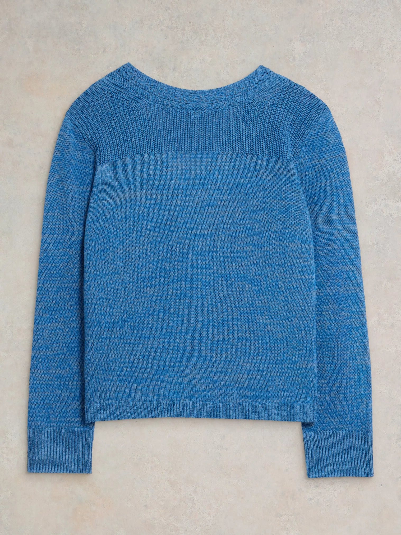 White Stuff Heather Jumper / Cardigan , Mid Blue