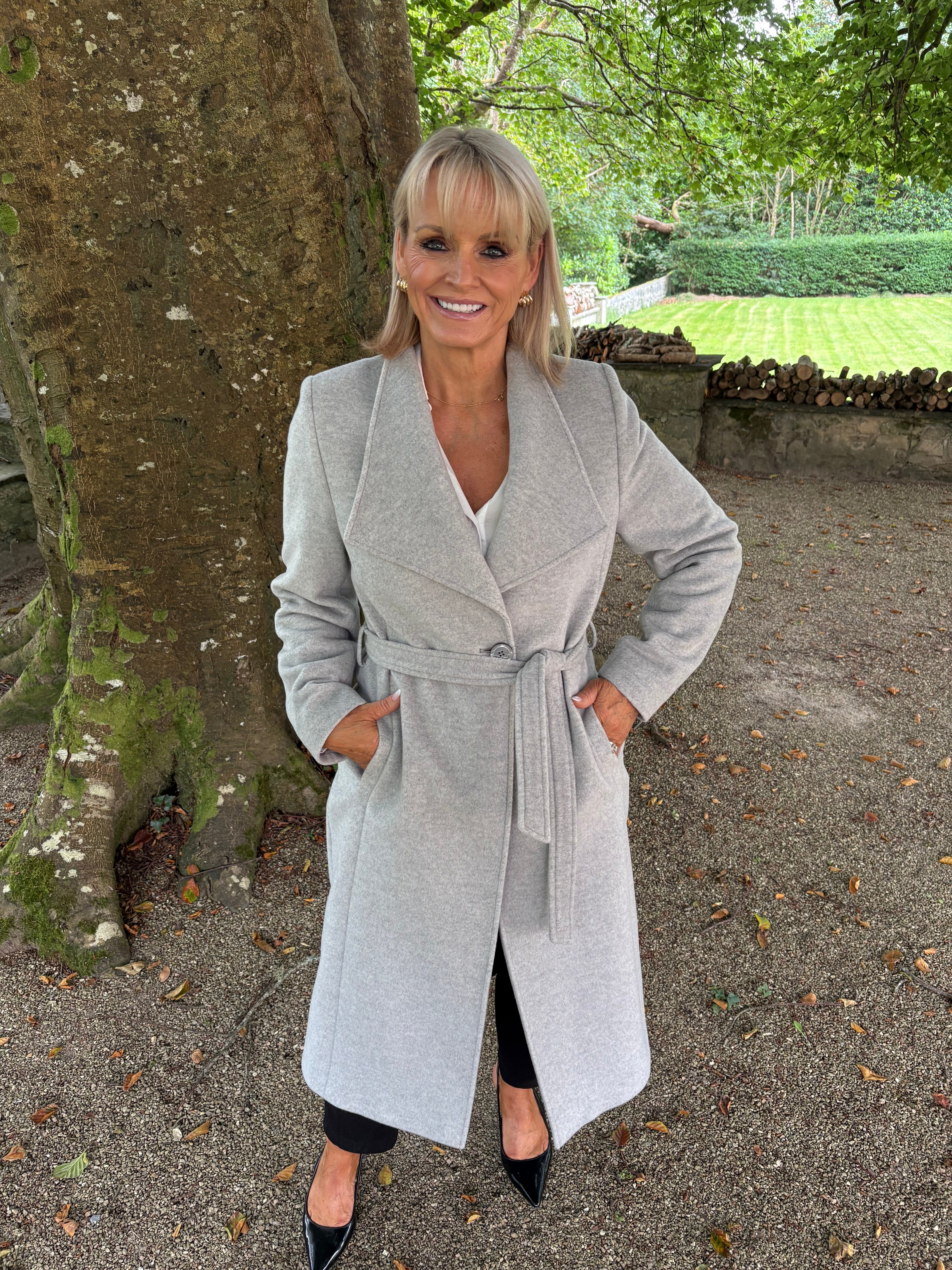 Christina Felix Belted Cashmere Coat