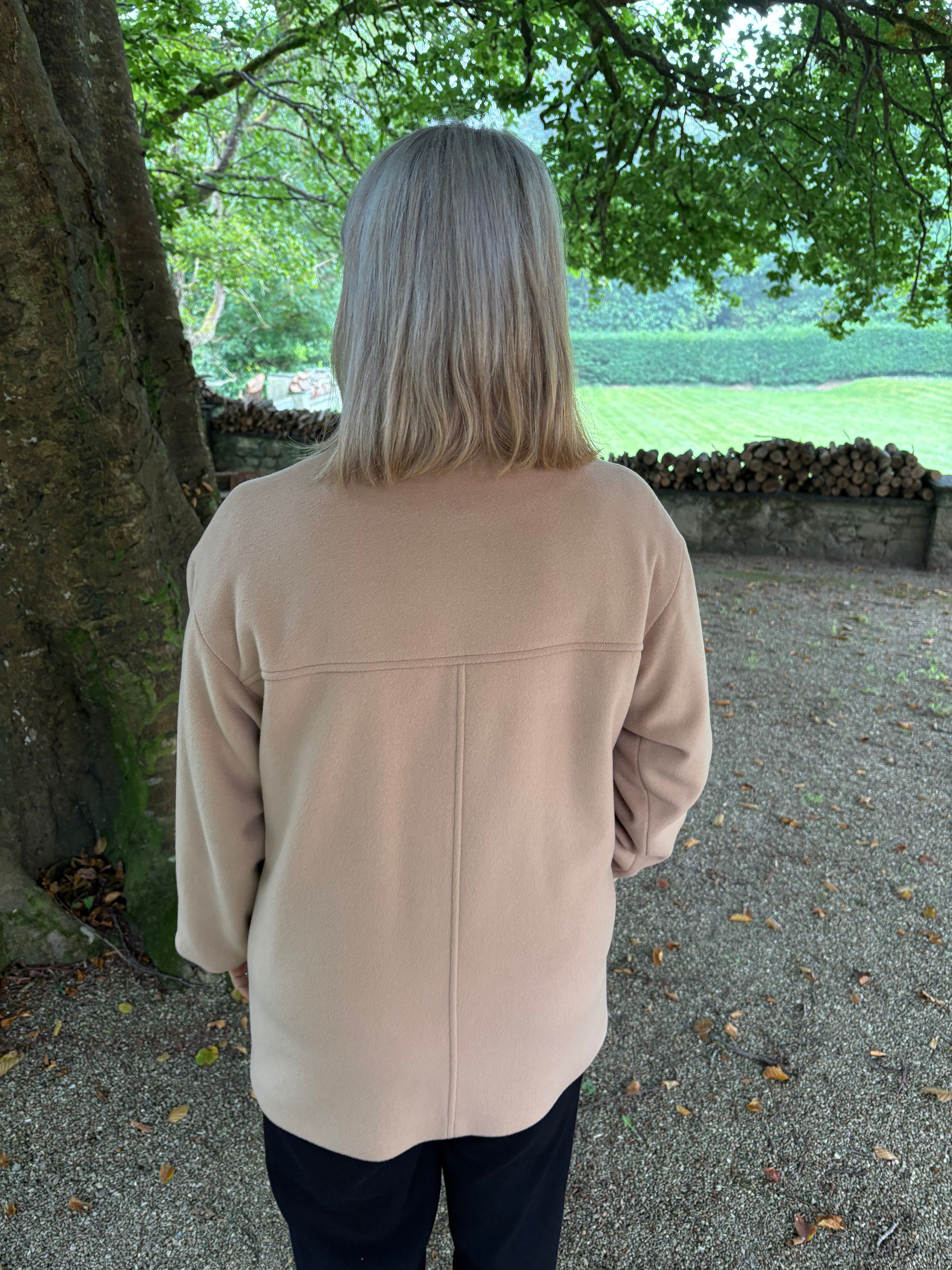 Christina Felix Short Wool Coat - Camel