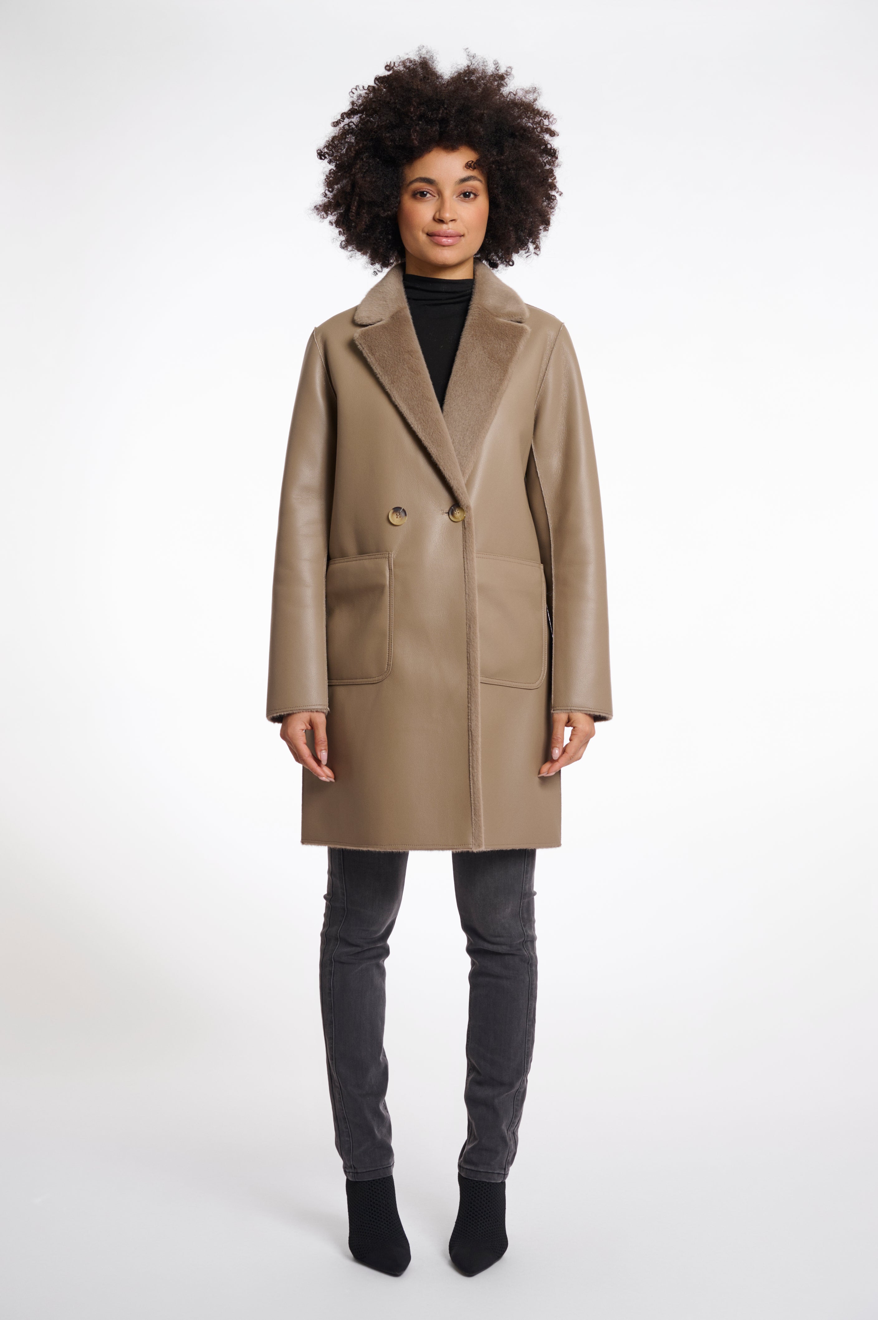 Rino & Pelle Ivon Reversible Fur Coat