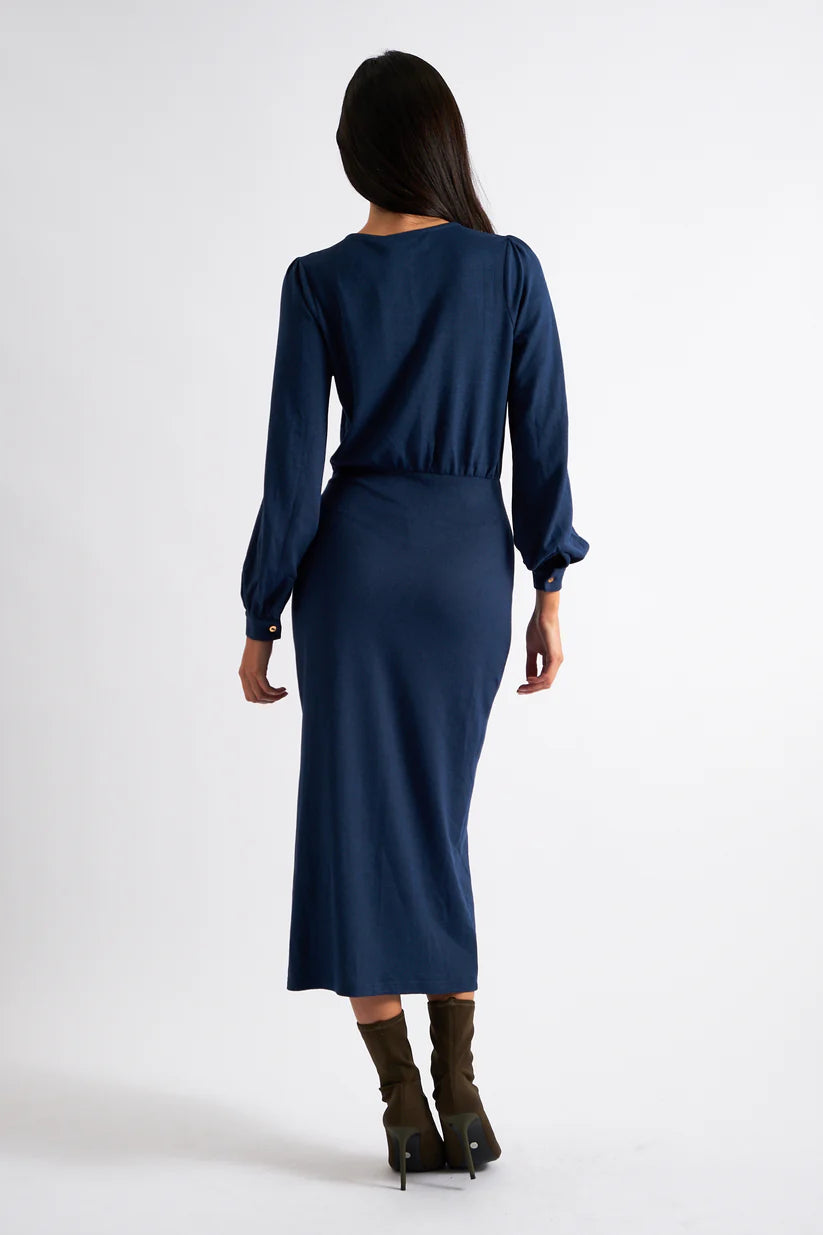 Louche Karen Brushed Midi Dress