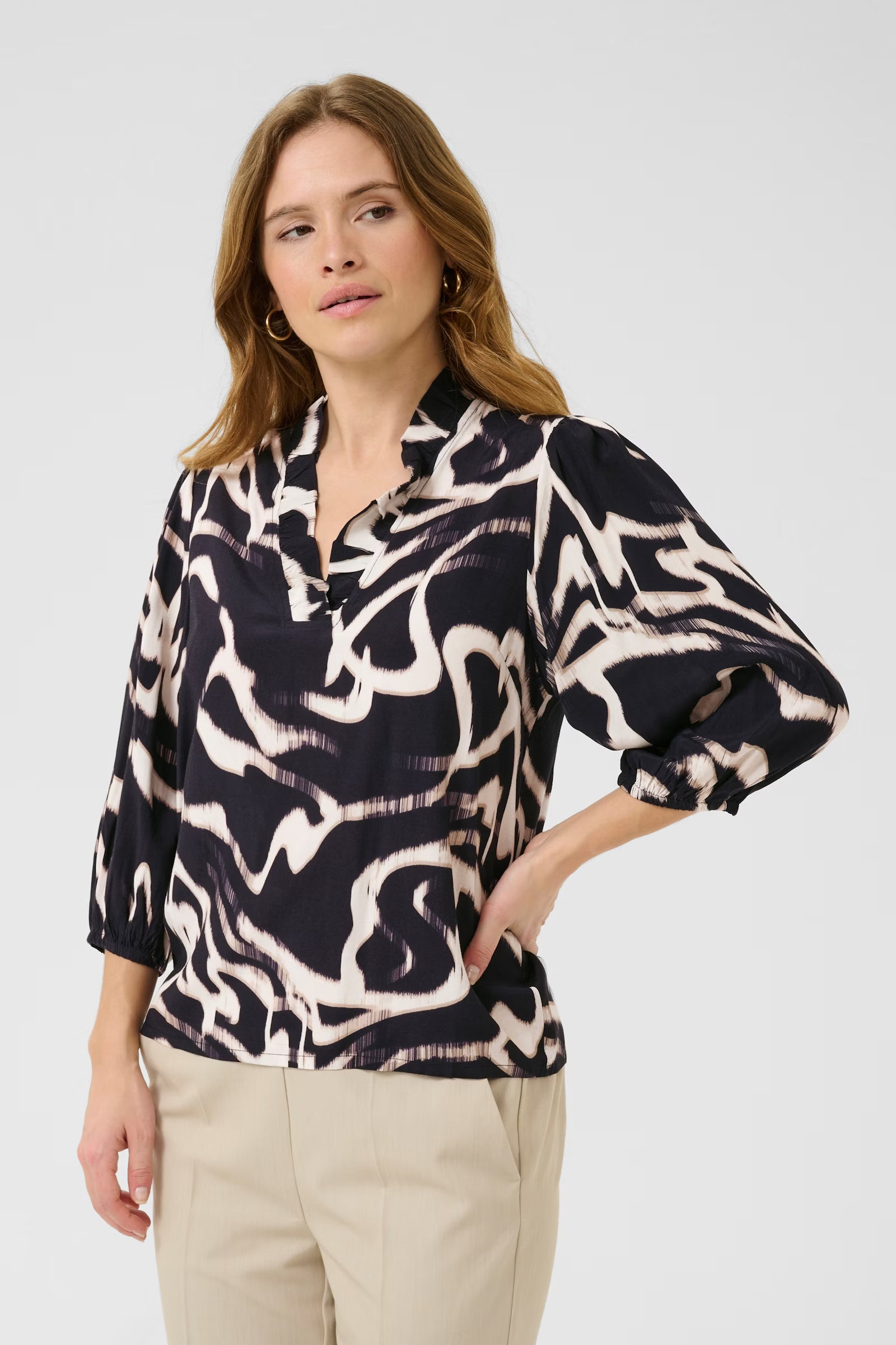 Kaffe KA Martha Frill Blouse