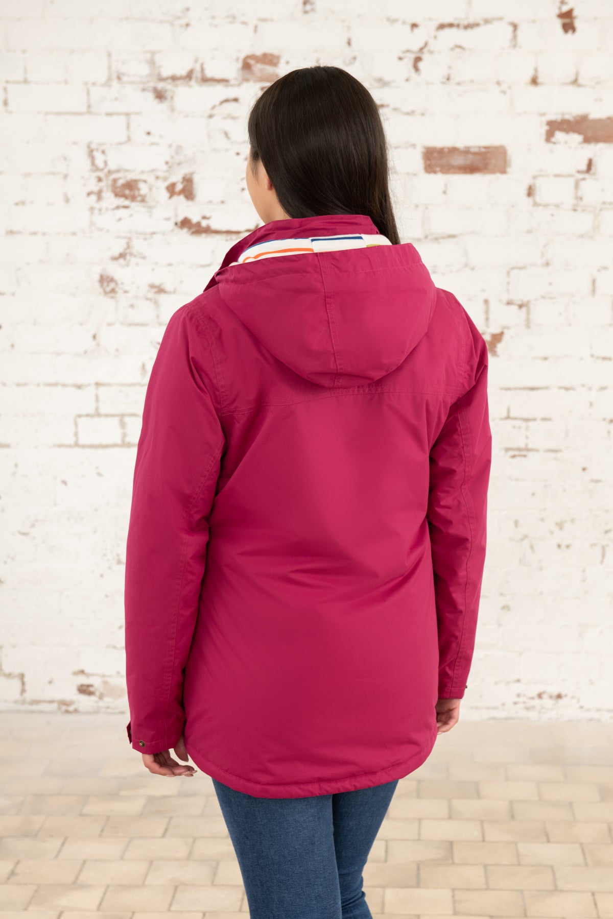 Lighthouse Eva Short Waterproof Coat Claret