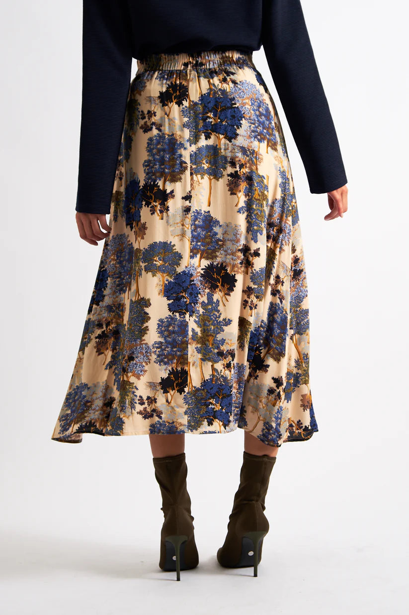 Louche Lizea Print Midi Skirt