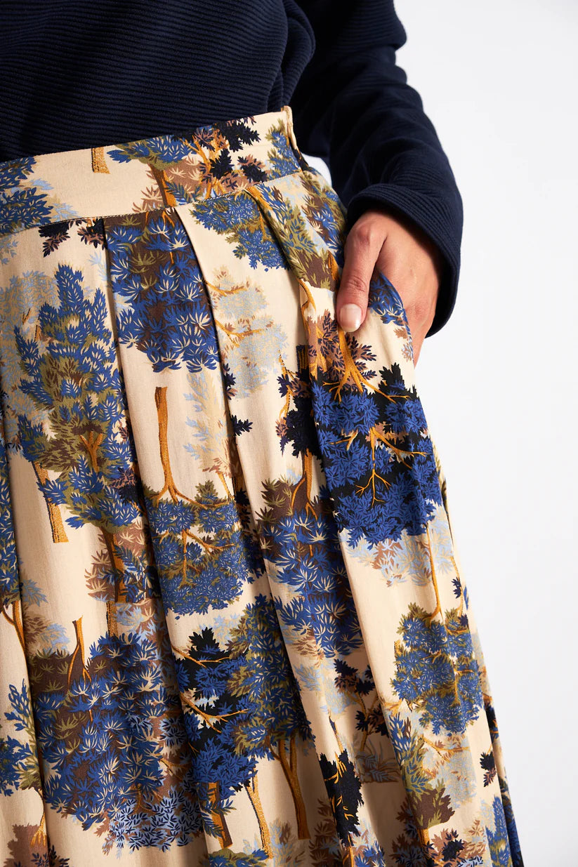 Louche Lizea Print Midi Skirt