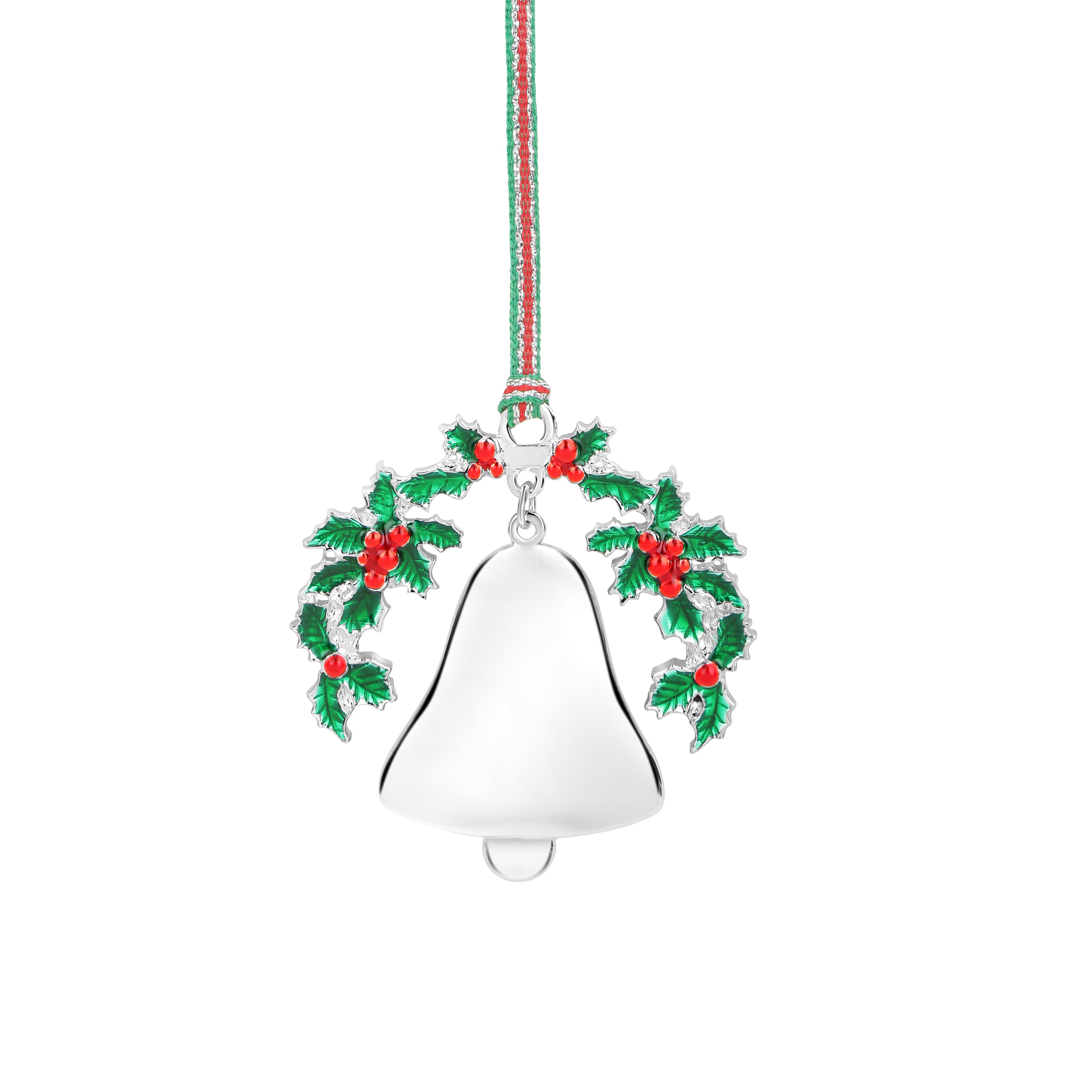 Newbridge Silverware | Bell and Holly Christmas Tree Decoration