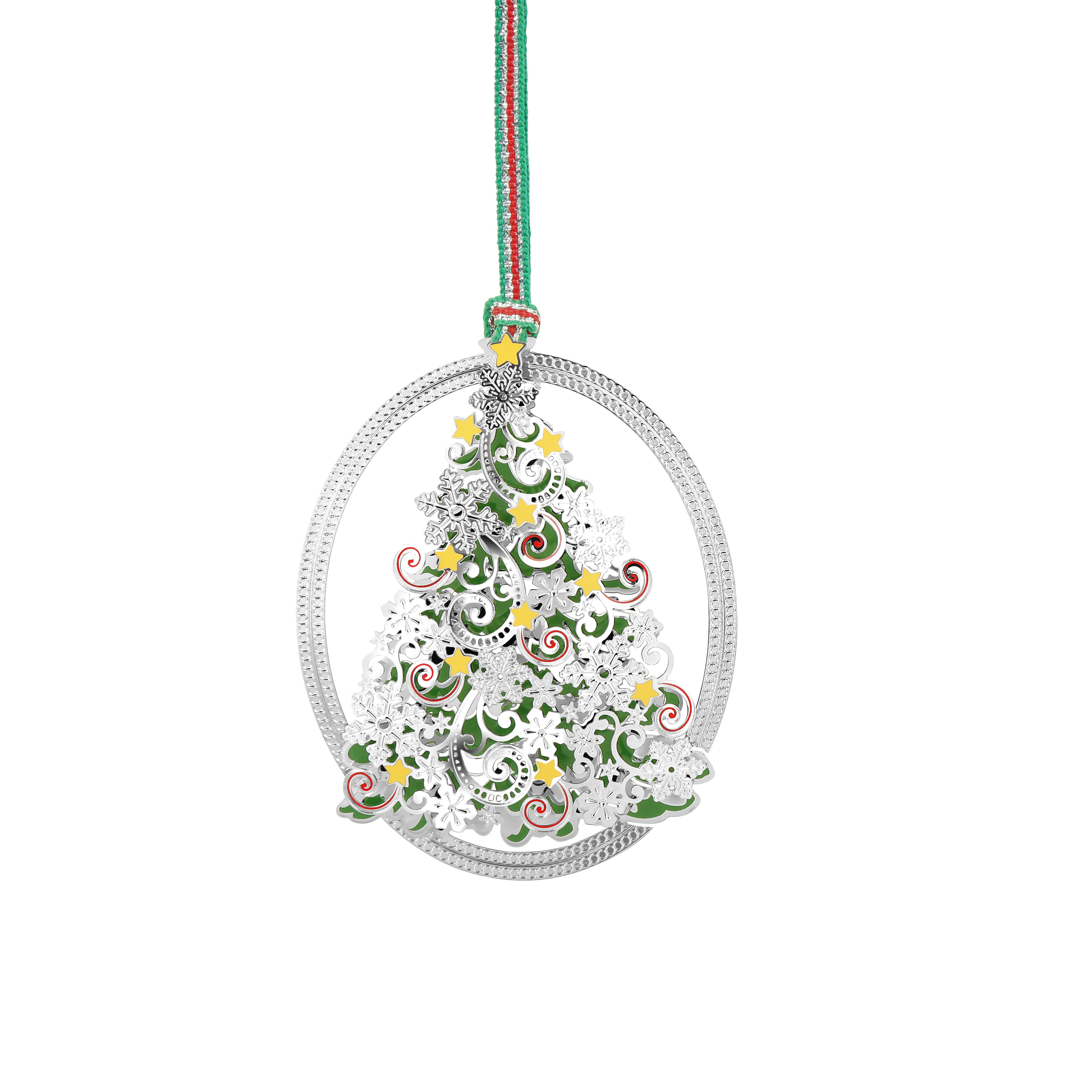Newbridge Silverware | Oval Christmas Tree Decoration