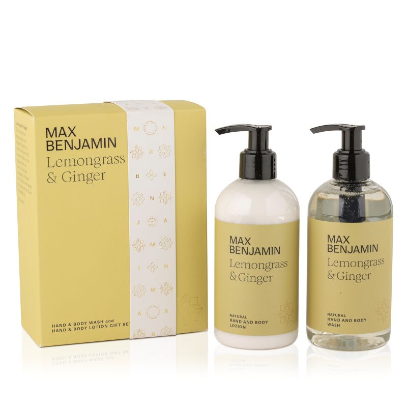 Max Benjamin Hand & Body Wash & Lotion Gift Set Lemongrass & Ginger