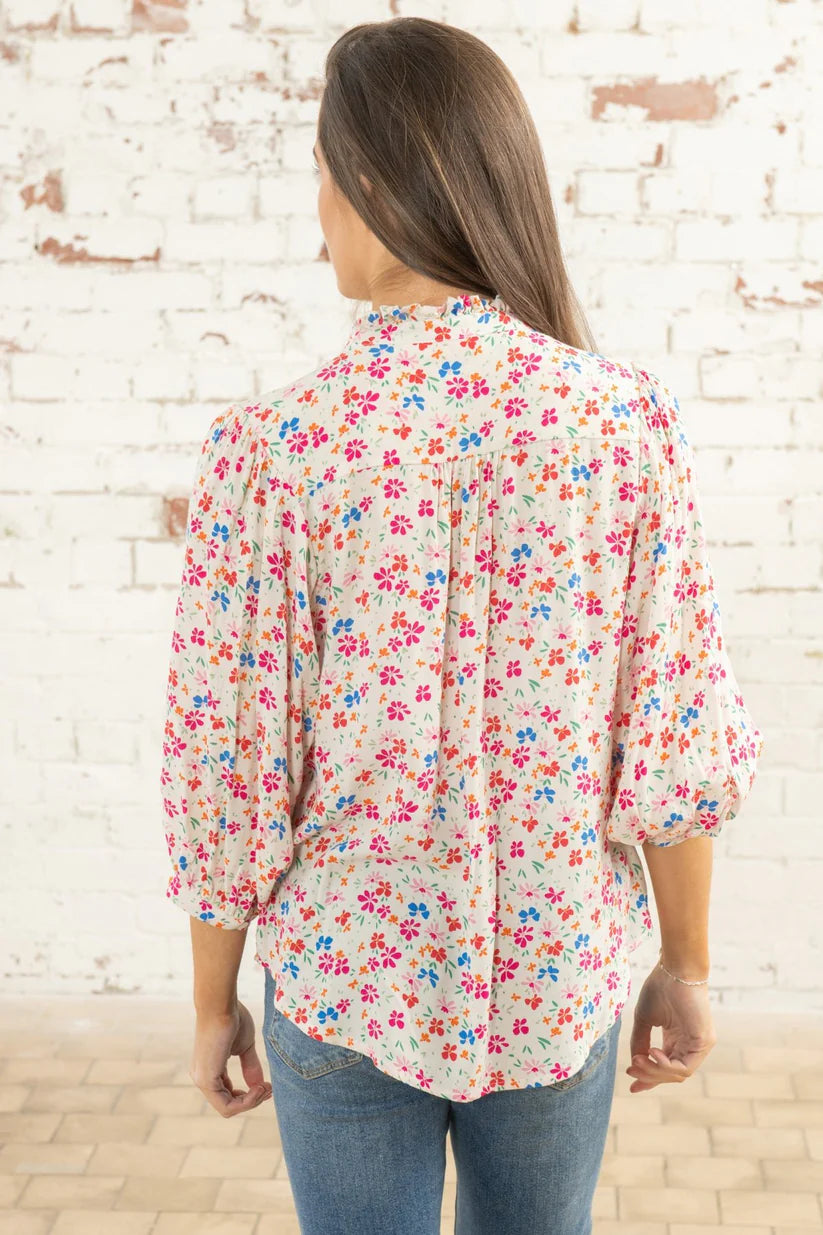 Lighthouse Lola Blouse , Summer Floral