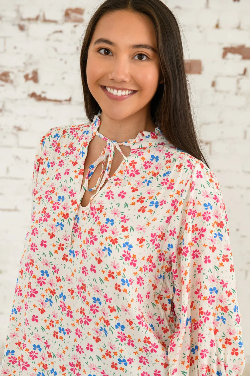 Lighthouse Lola Blouse , Summer Floral