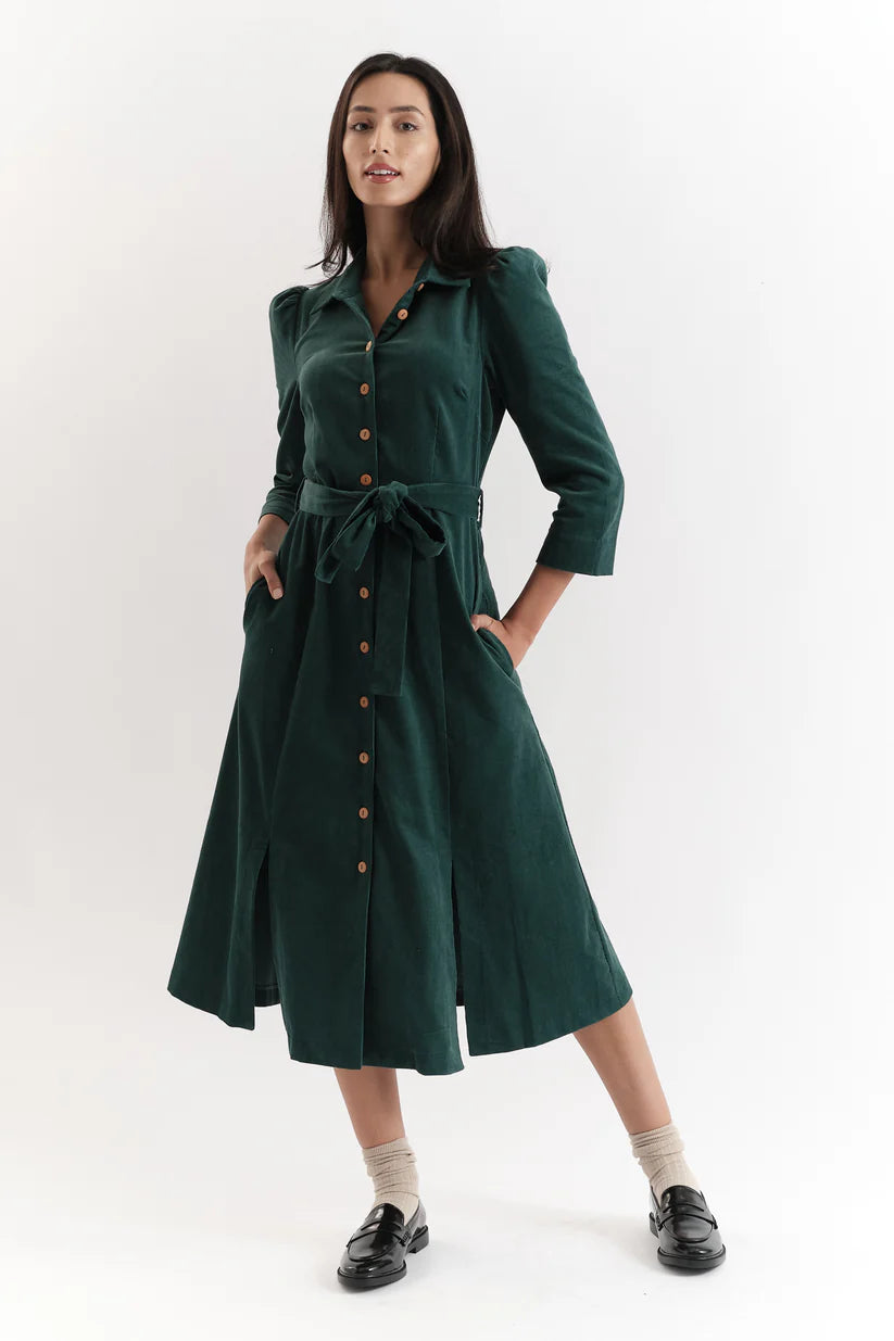 Louche Monick Cord Shirt Dress