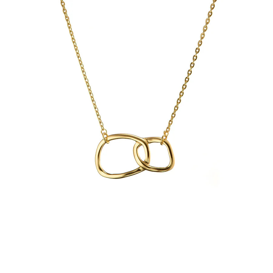 Mary-K Gold Double Oval Necklace