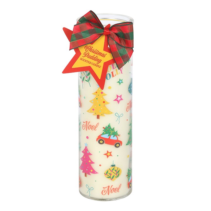Christmas Pudding Tube Candle