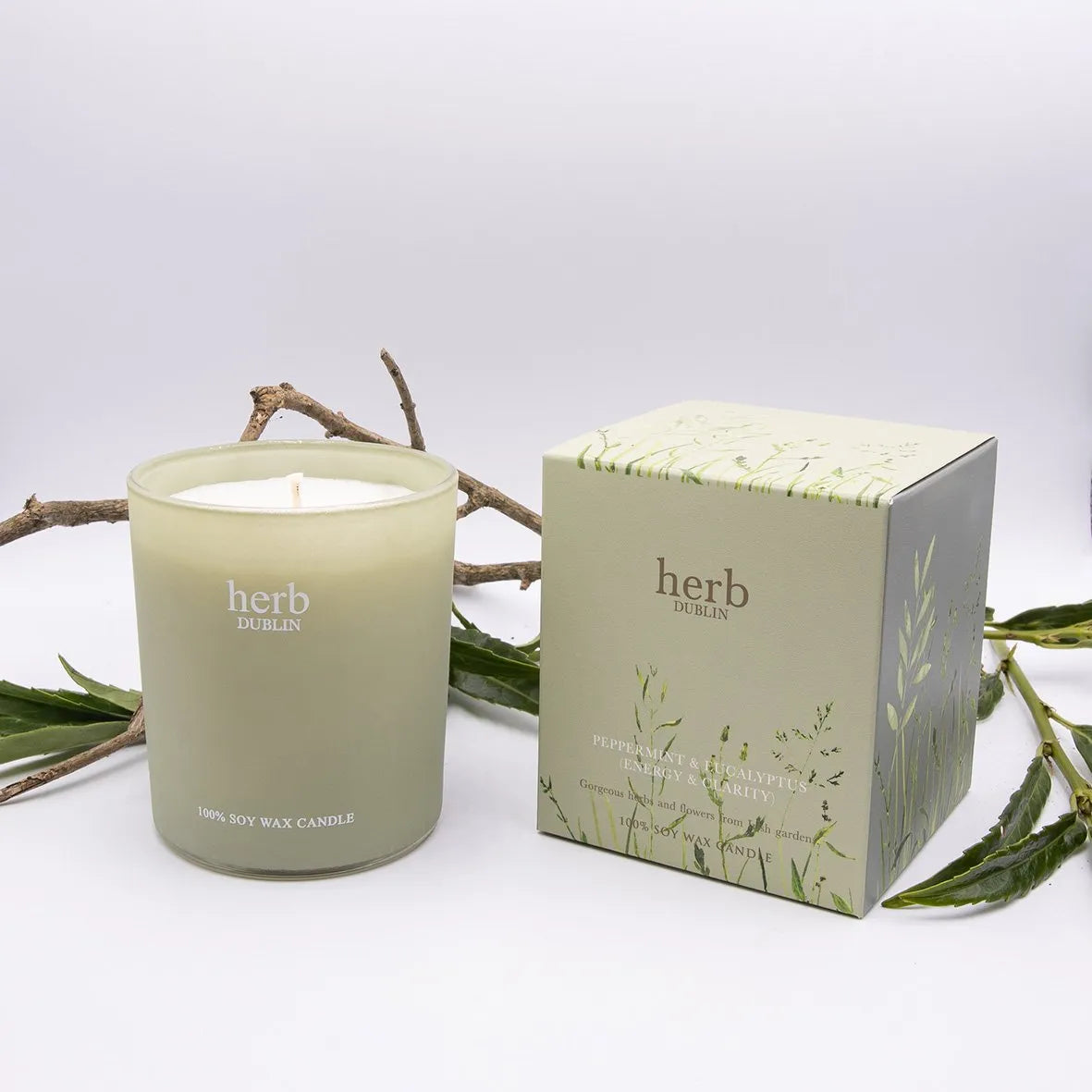 Herb Dublin | Peppermint and Eucalyptus Candle