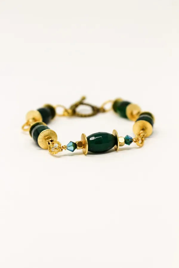 K Kajoux Emeralde Link Bracelet