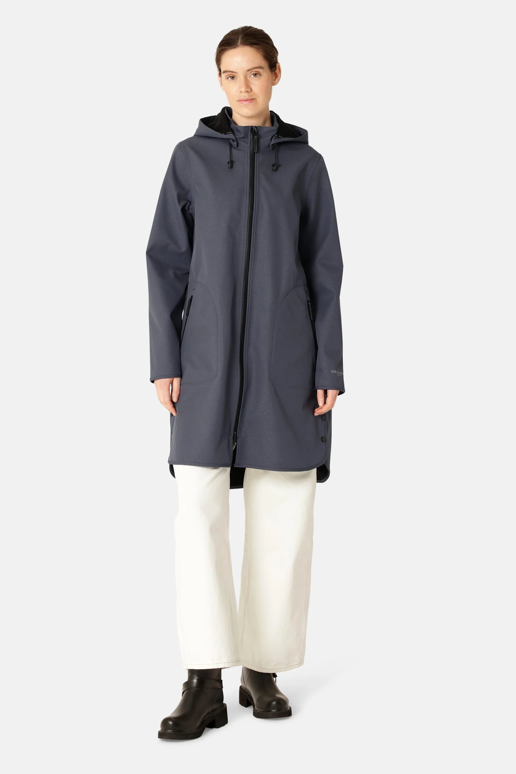 Ilse Jacobsen Rain128 Softshell Raincoat , Ombre Blue