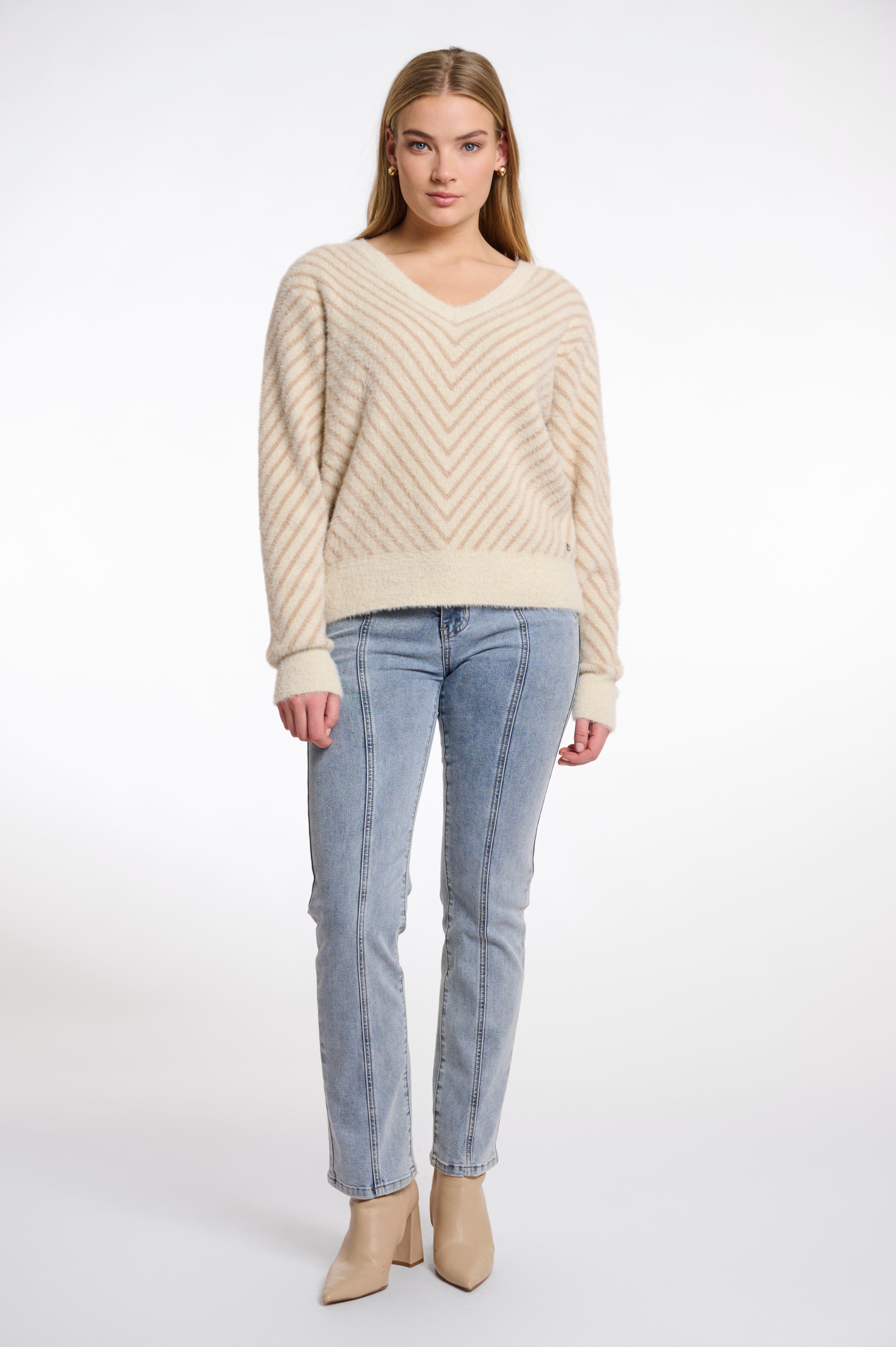 Rino & Pelle Raffi Knit V Neck Sweater