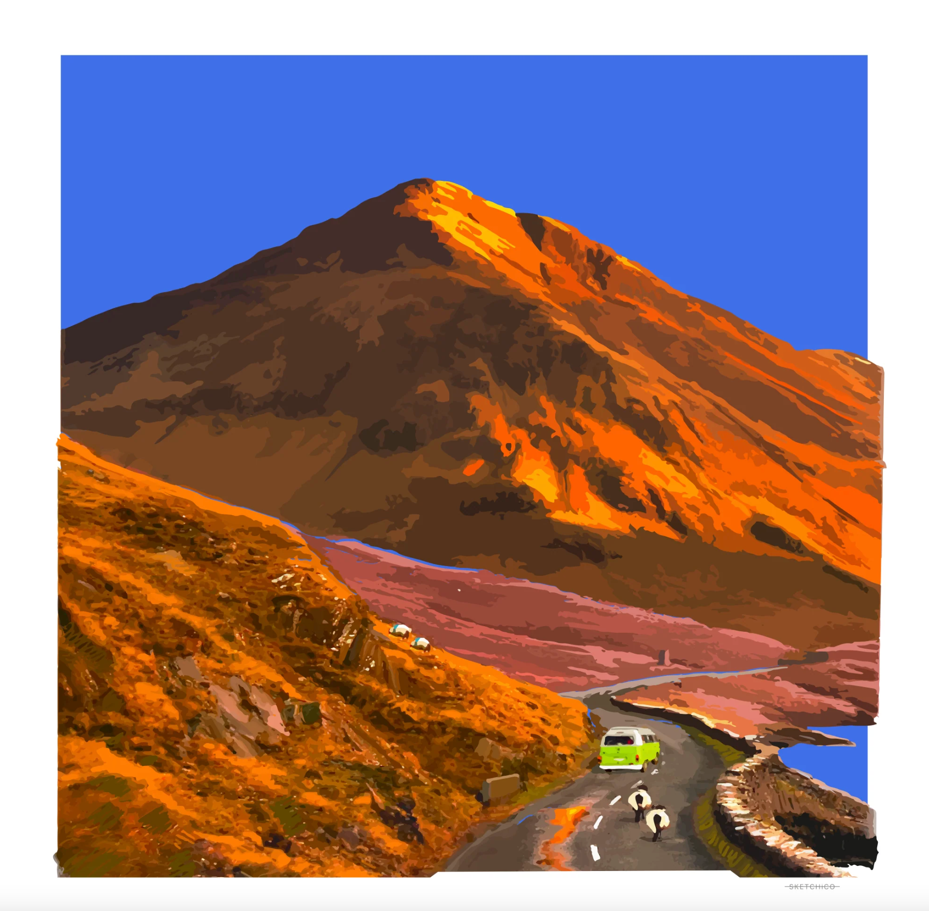 Sketchico Connemara Road Trip , 8x8