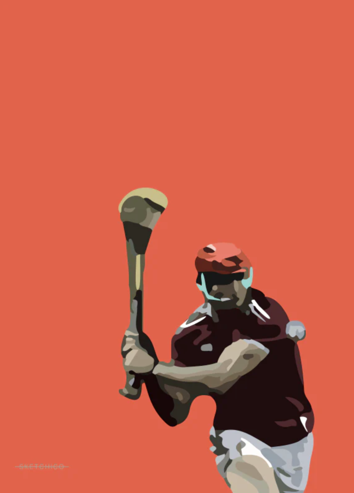 Sketchico Galway Hurler , 10x12