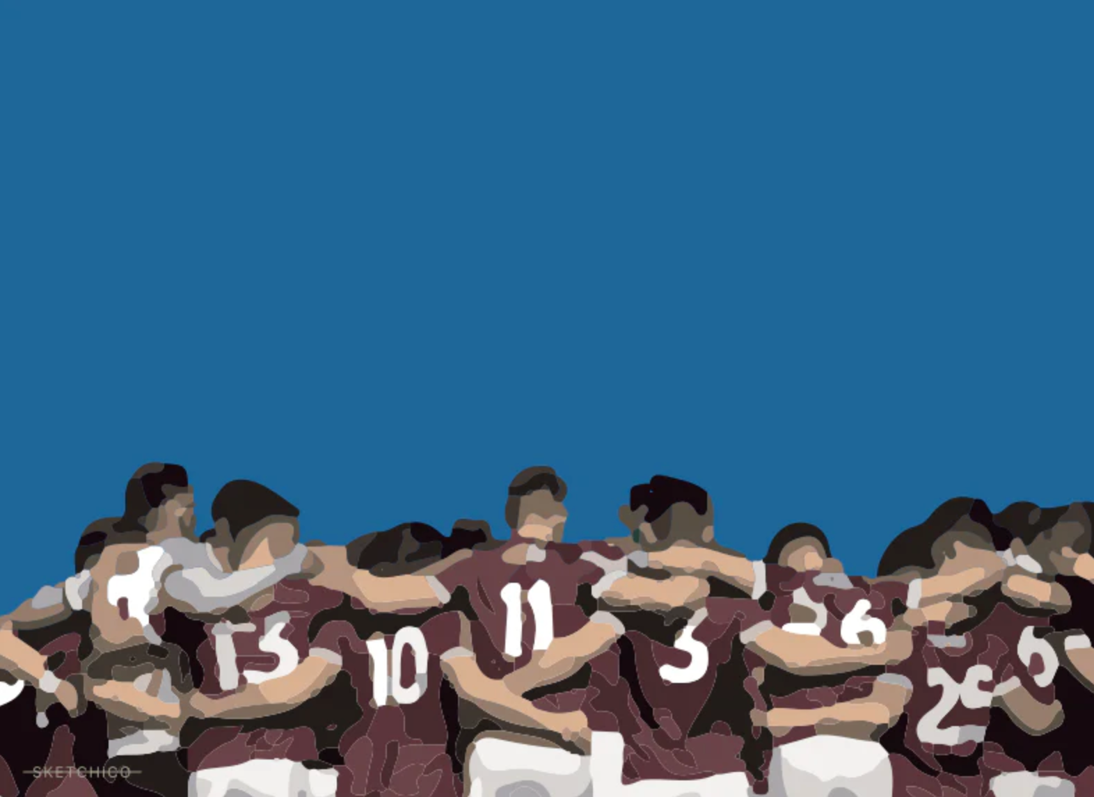 Sketchico Galway Team Talk , 11x14