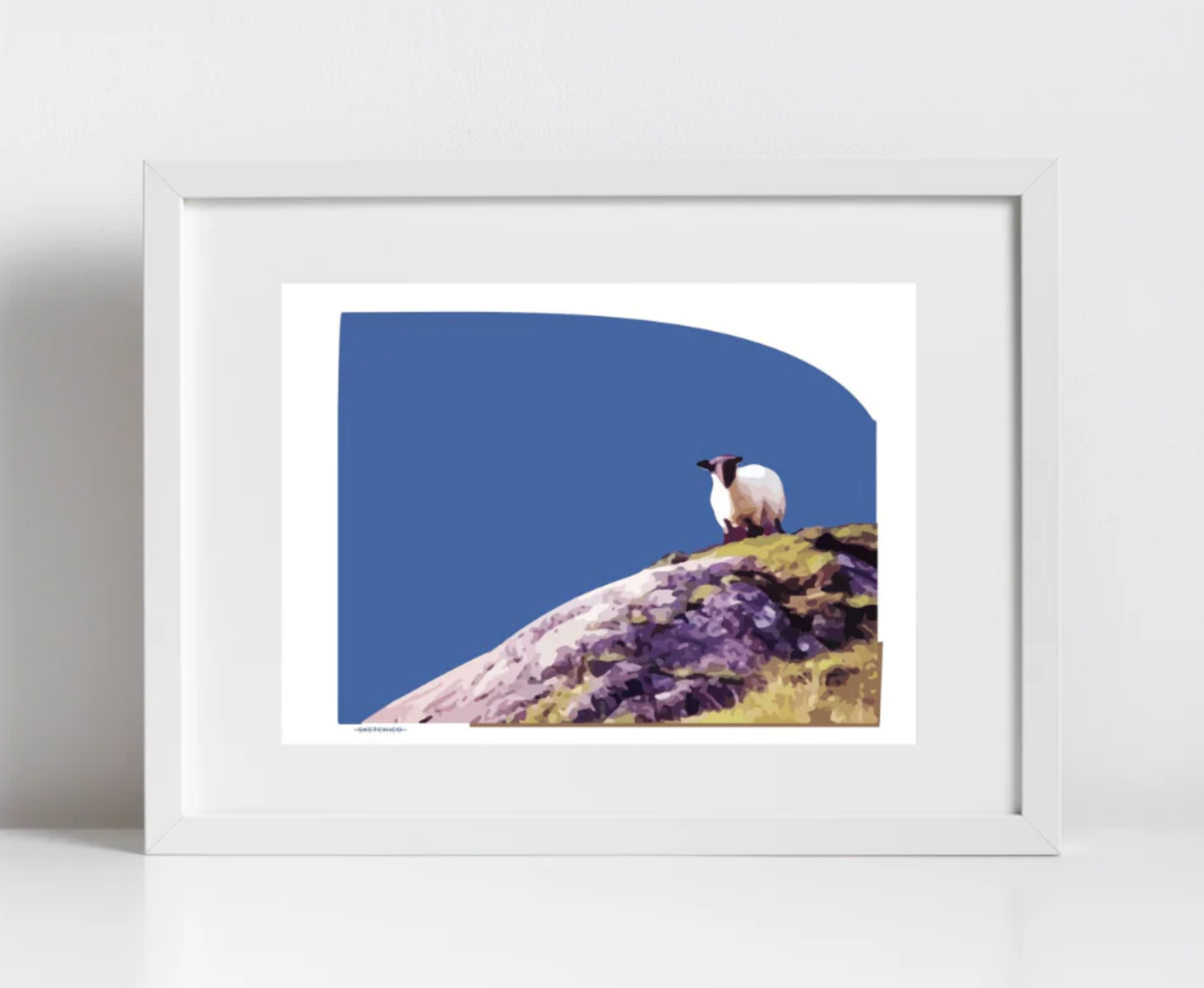 Sketchico Mountain Sheep , 11x14