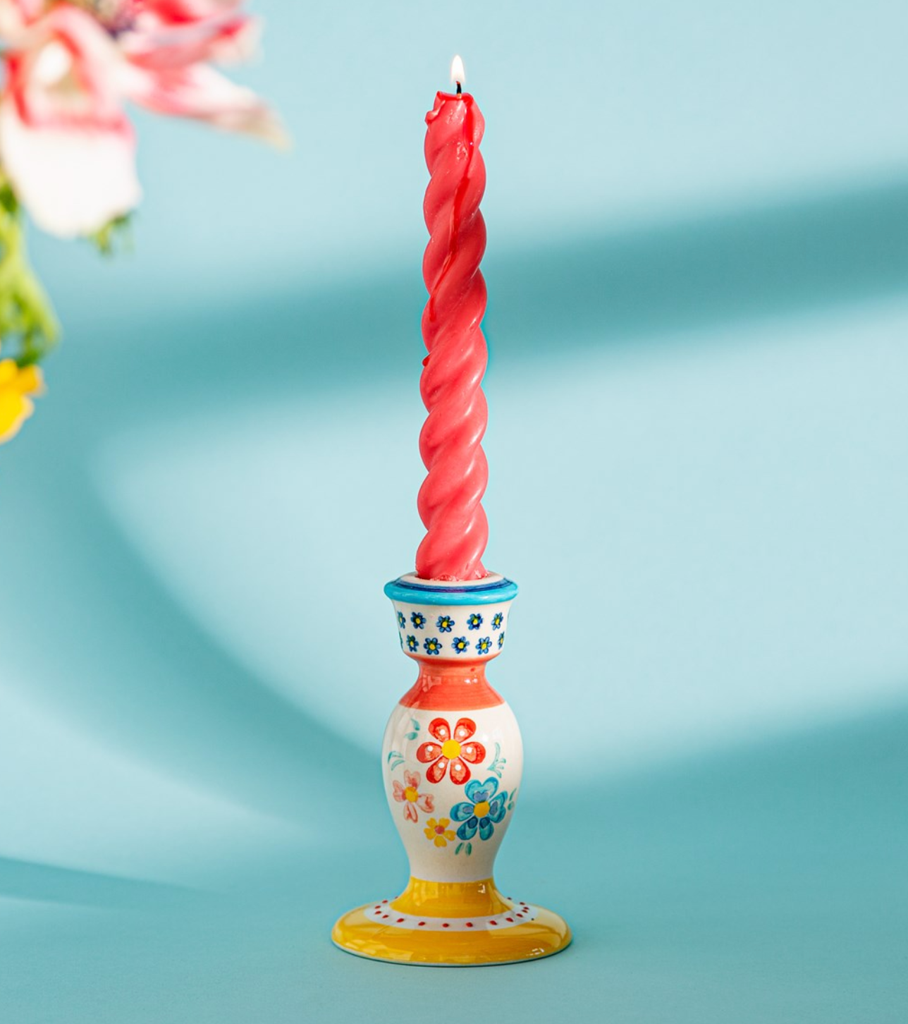 Sass And Bell Folk Floral Candle Holder